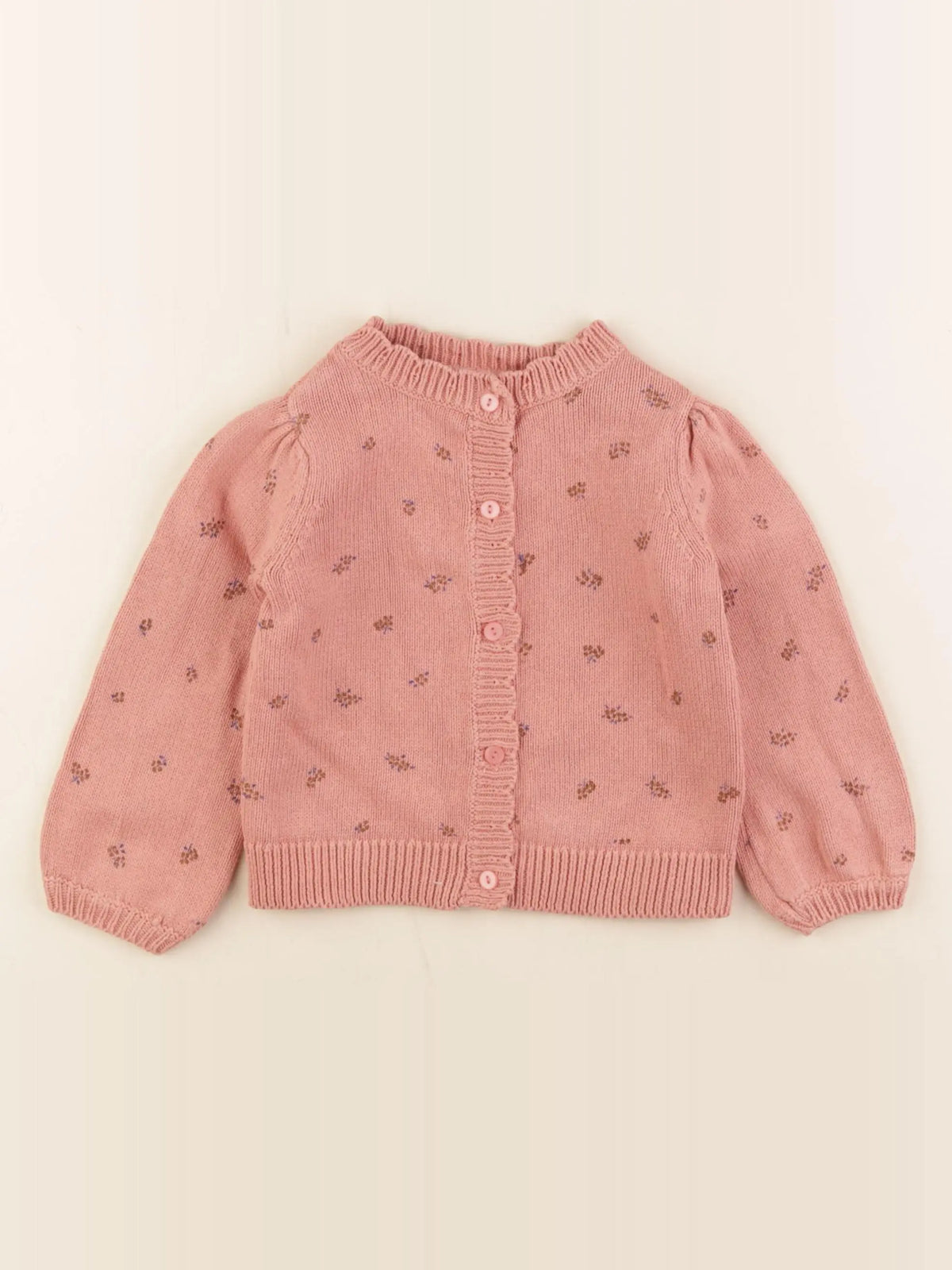 Vertbaudet - gilet rose - 2 ans