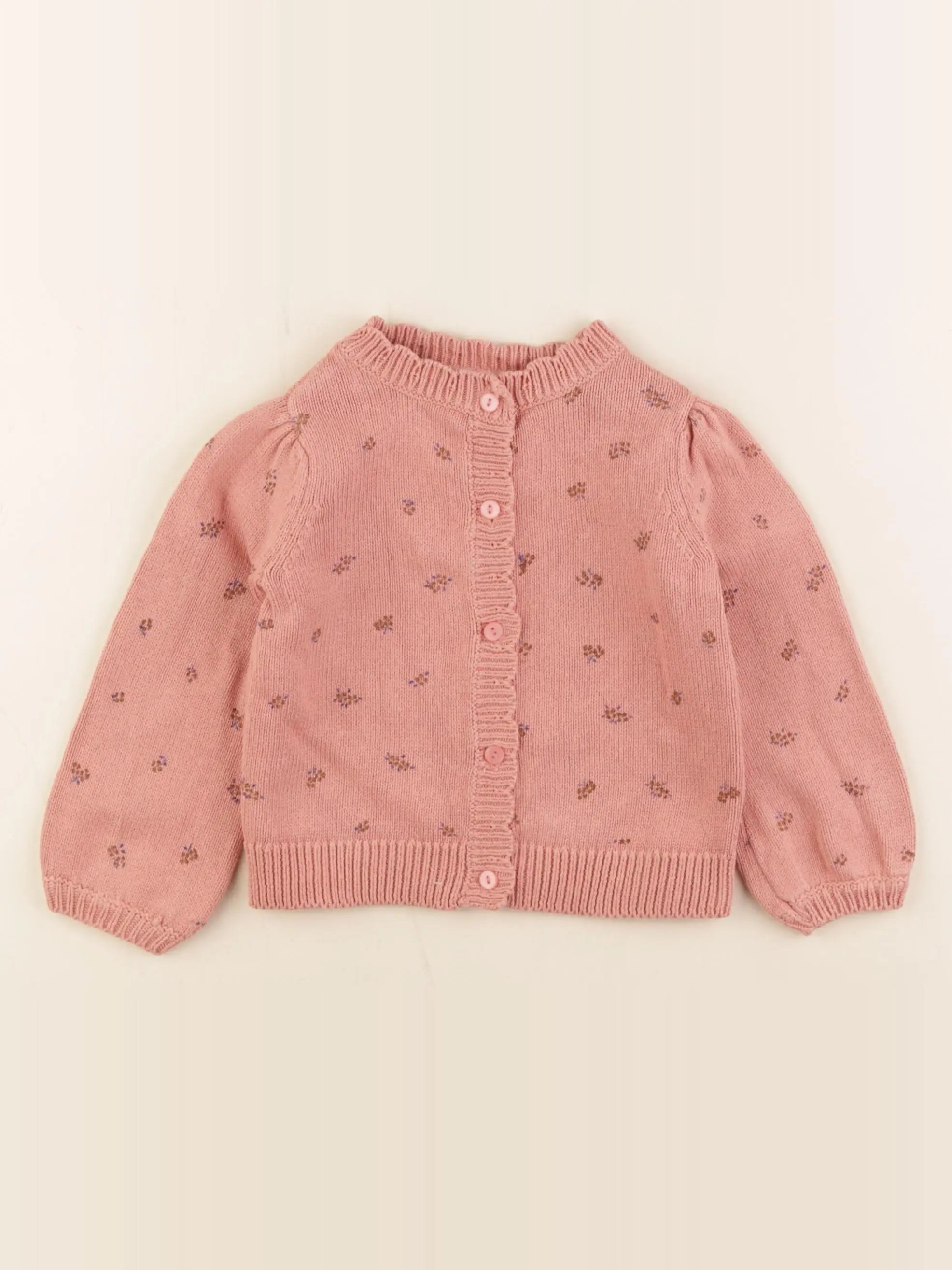 Vertbaudet - gilet rose - 2 ans