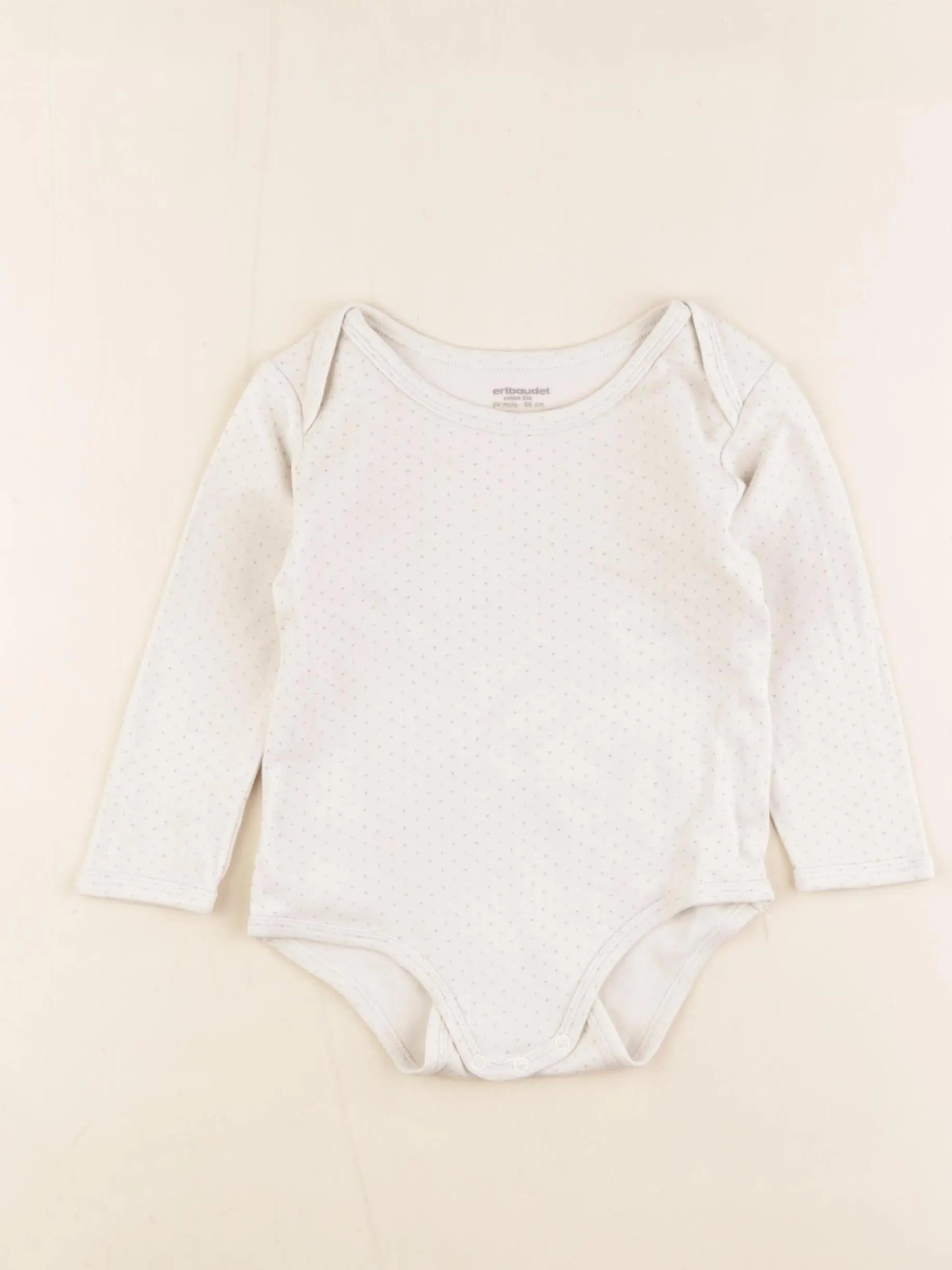 Vertbaudet - body beige - 24 mois