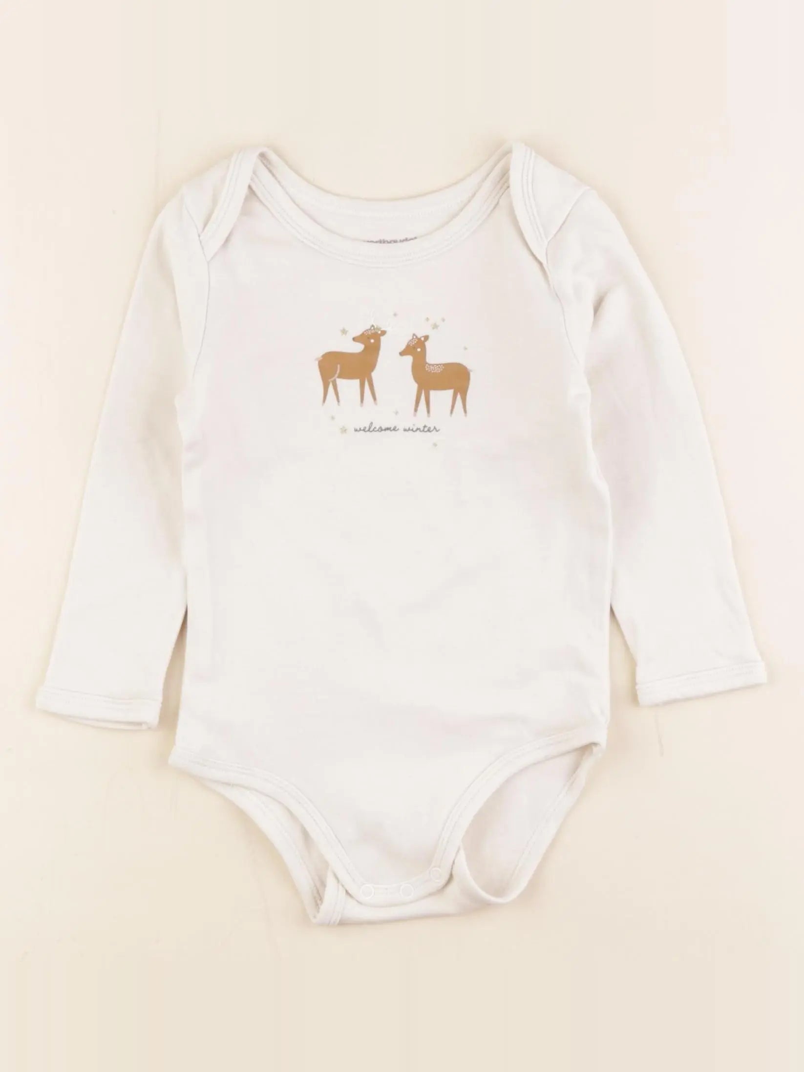 Vertbaudet - body beige - 24 mois