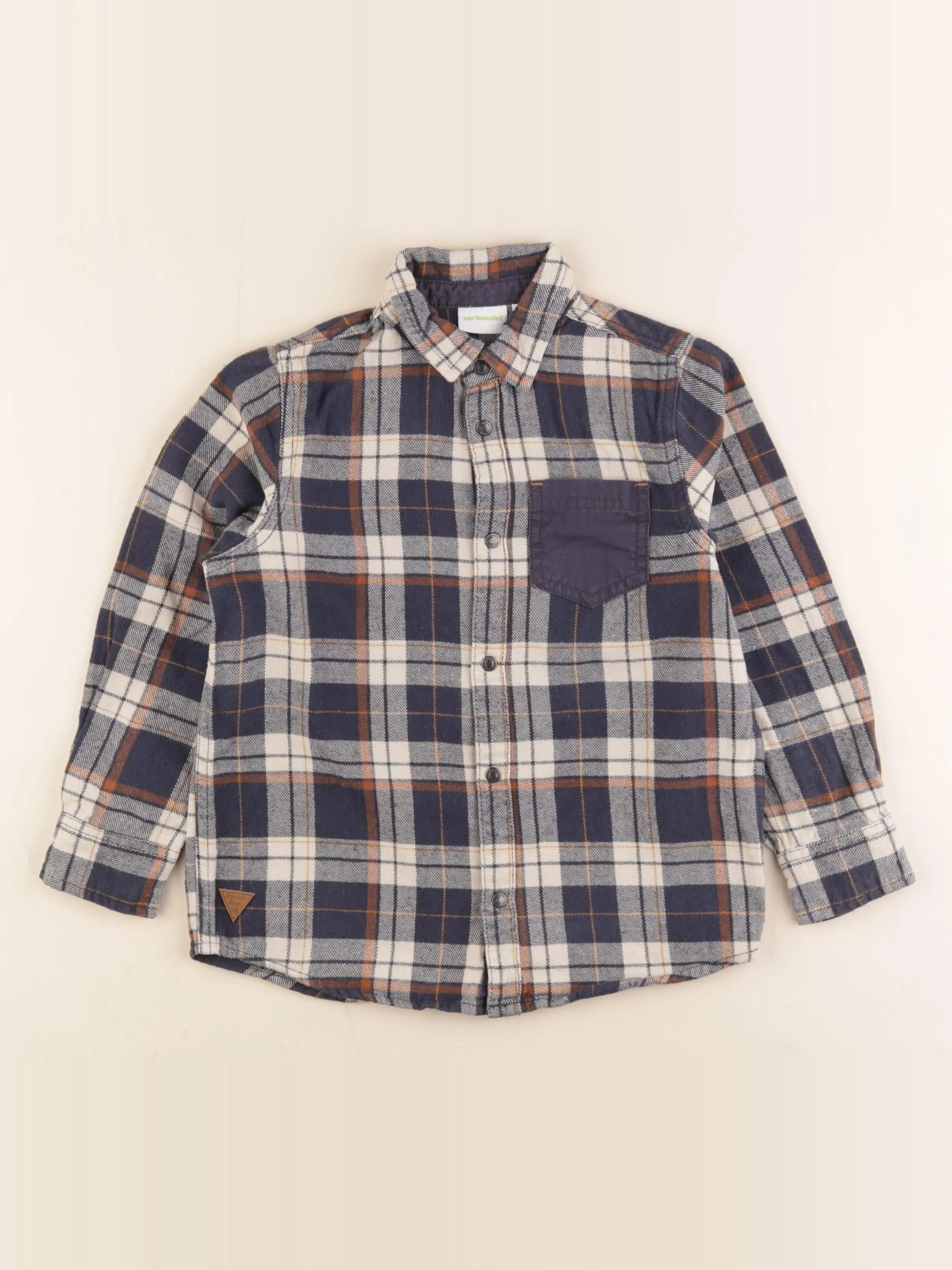 Vertbaudet - chemise bleu - 8 ans