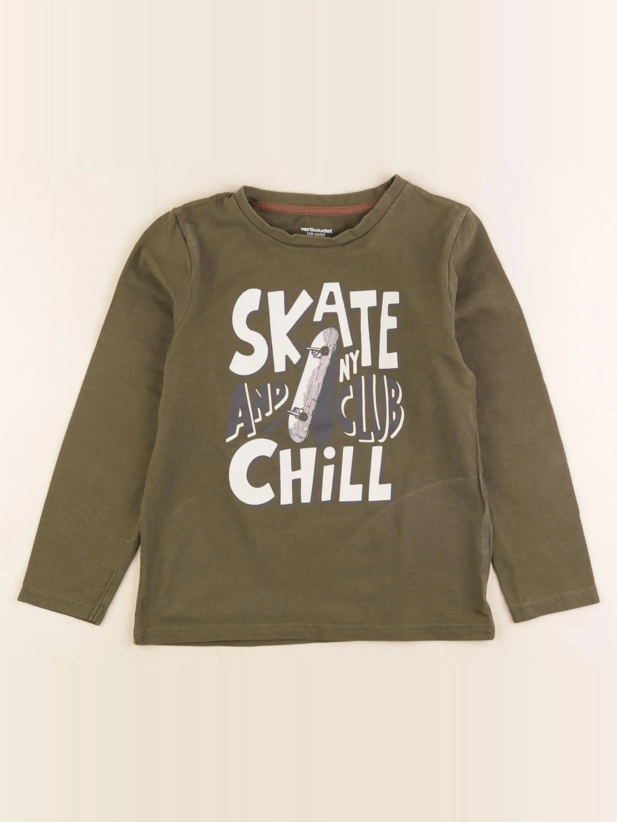 Vertbaudet - tee-shirt vert - 8 ans