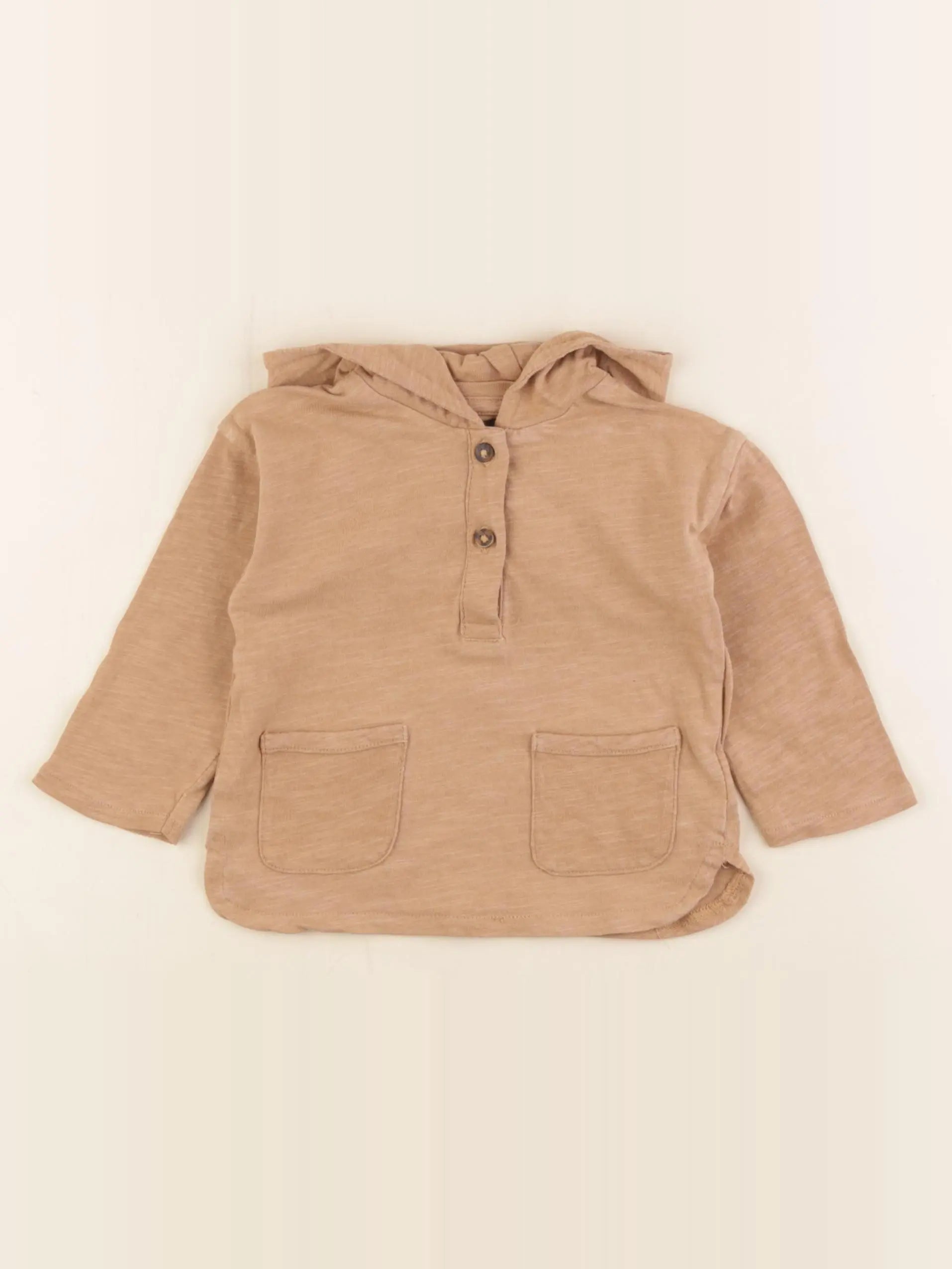 Vertbaudet - tee-shirt marron - 12 mois