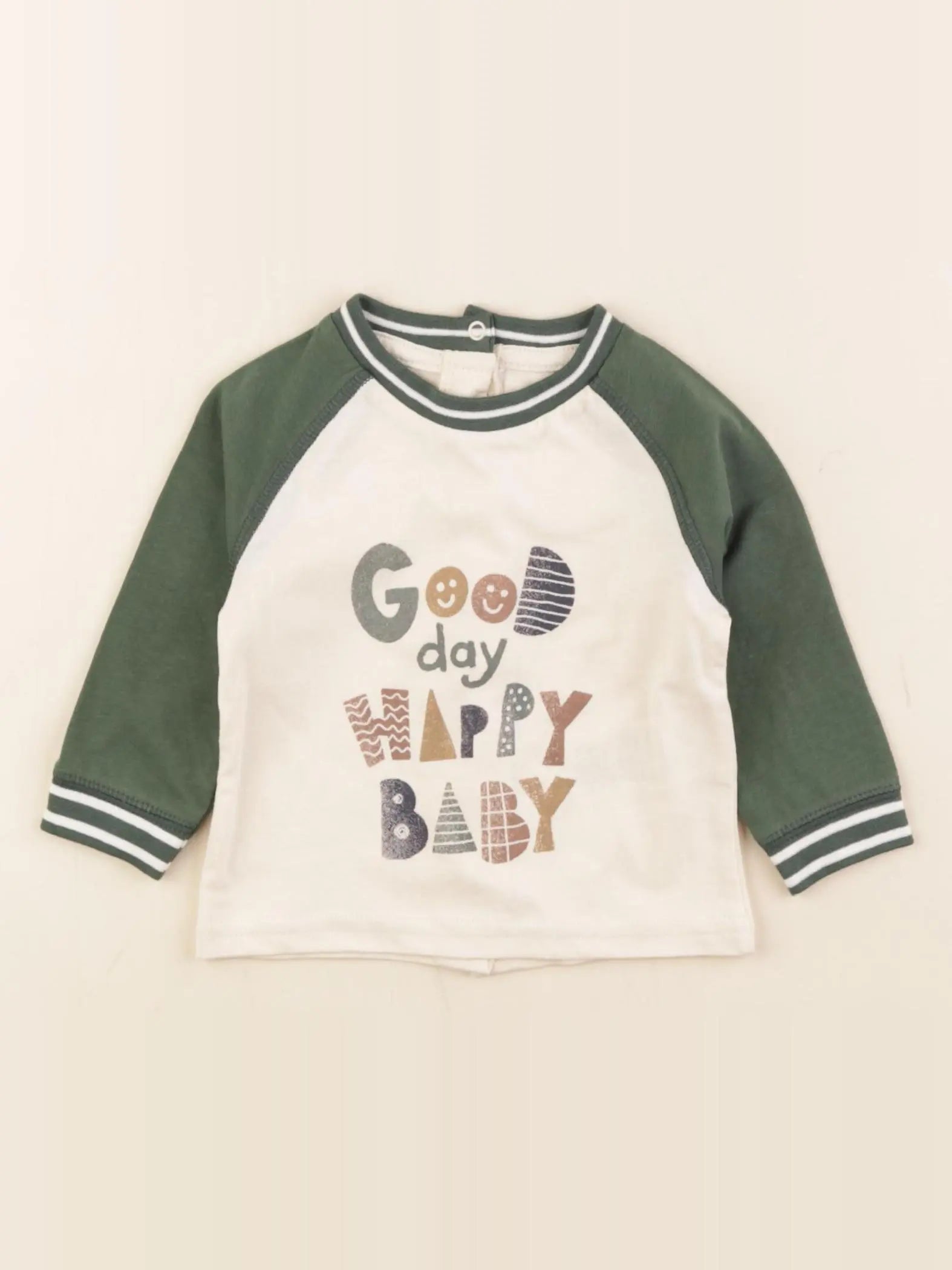 Vertbaudet - tee-shirt beige - 3 mois