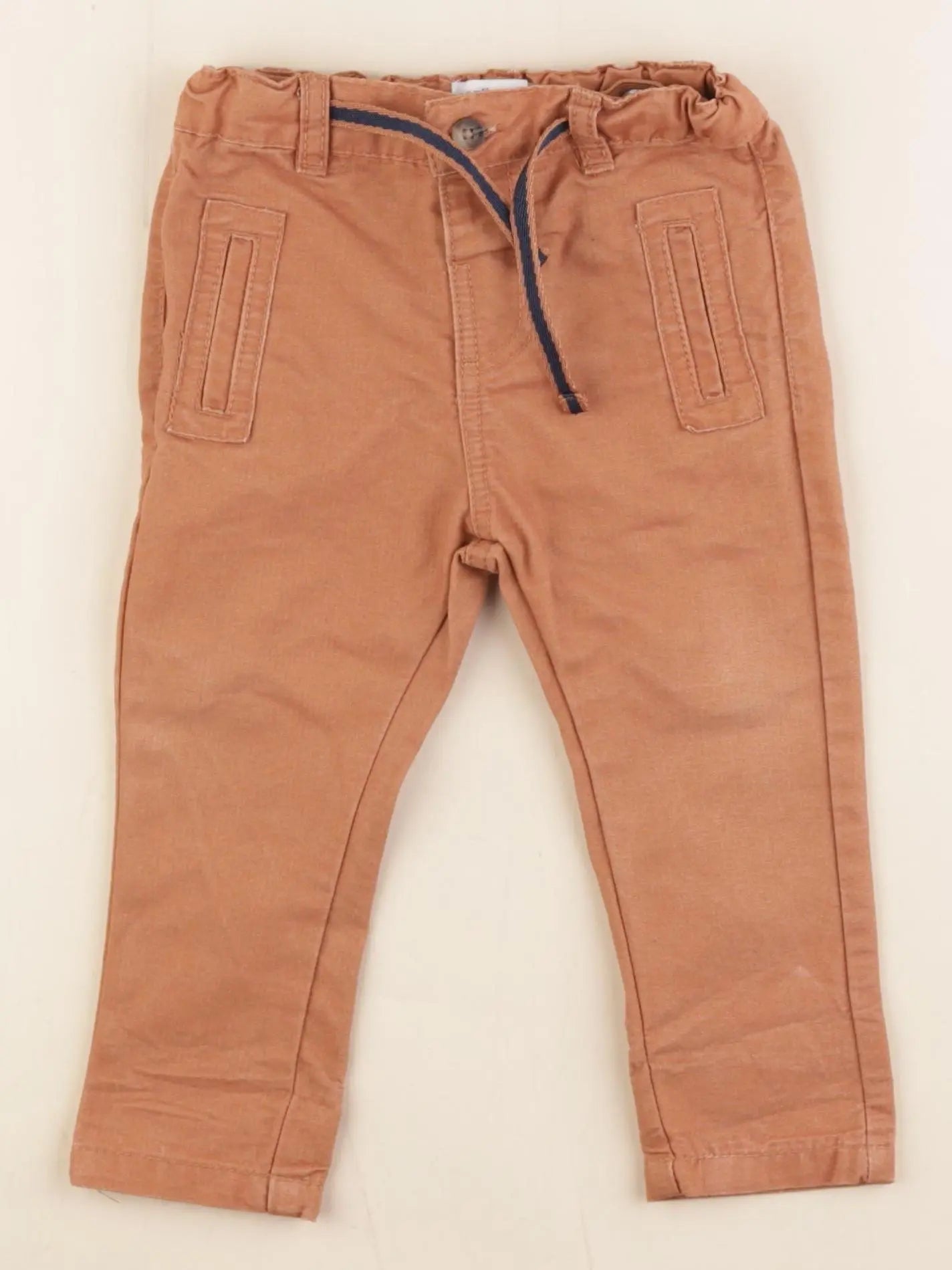 Vertbaudet - pantalon marron - 12 mois