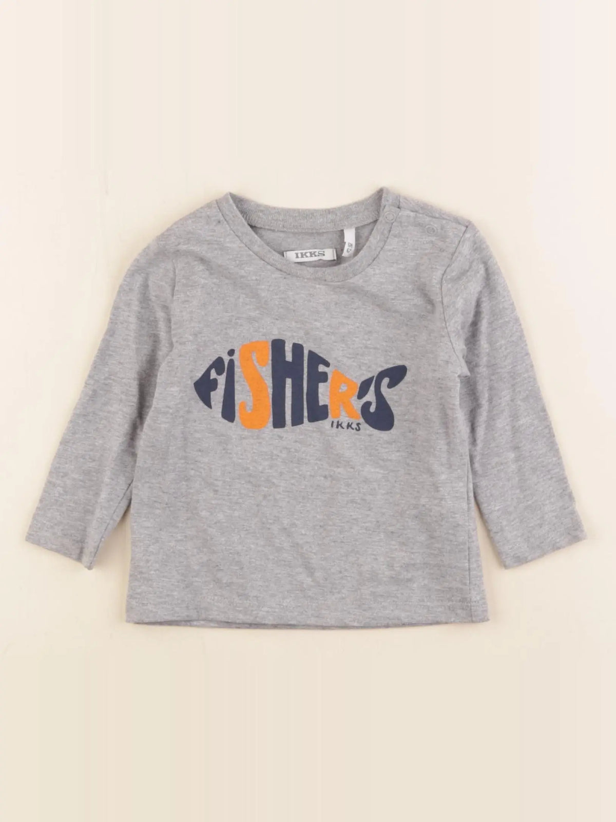 IKKS - tee-shirt gris - 6 mois