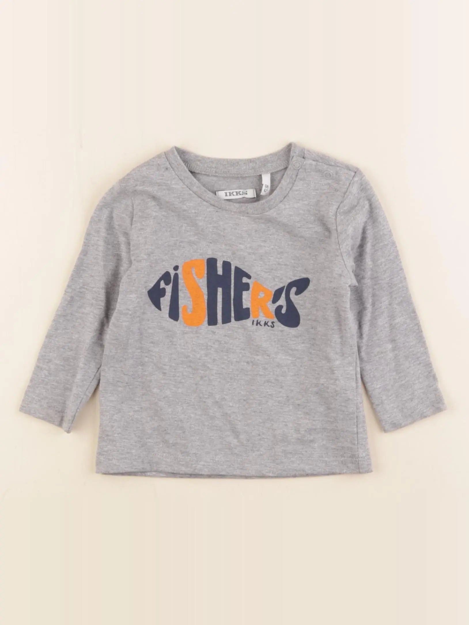 IKKS - tee-shirt gris - 6 mois