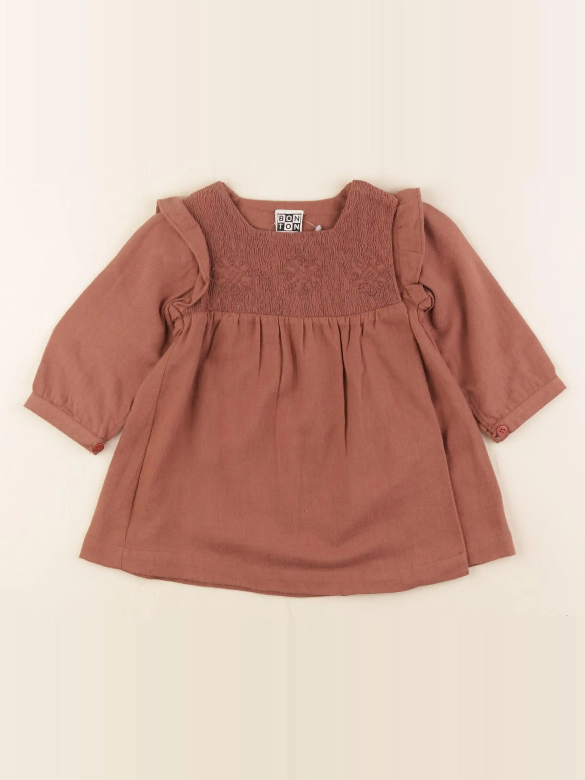 Bonton - blouse marron - 6 mois