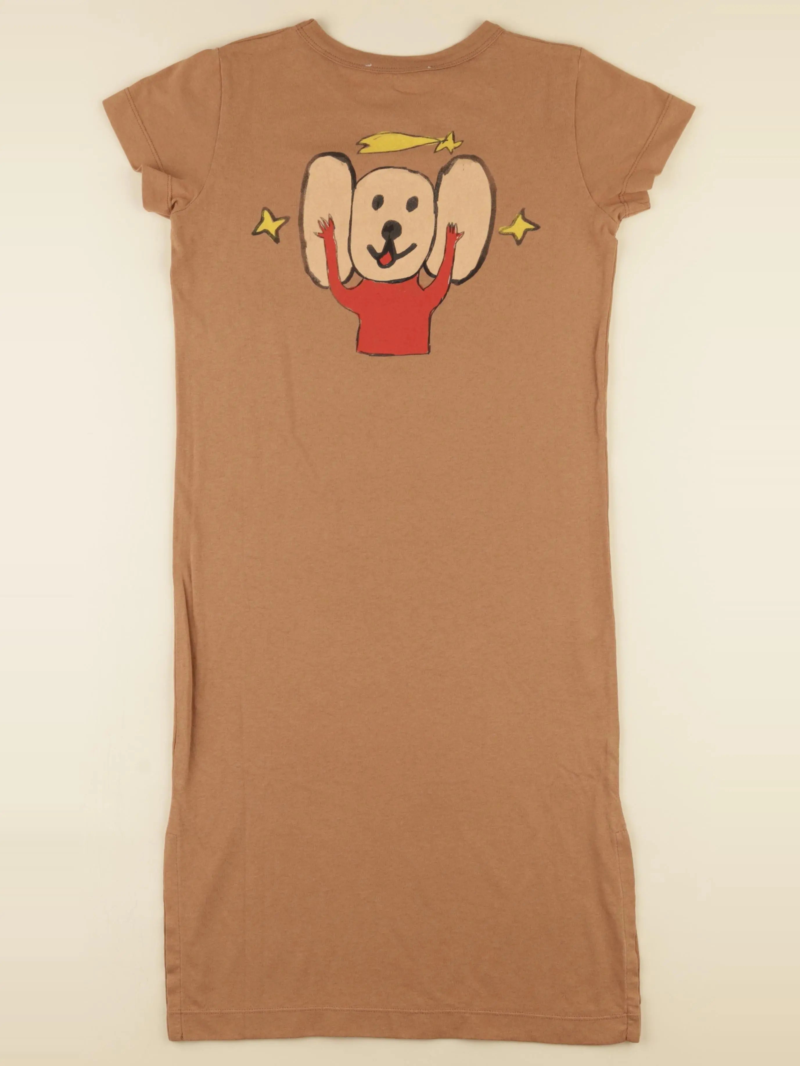 Robe imprimé au dos marron