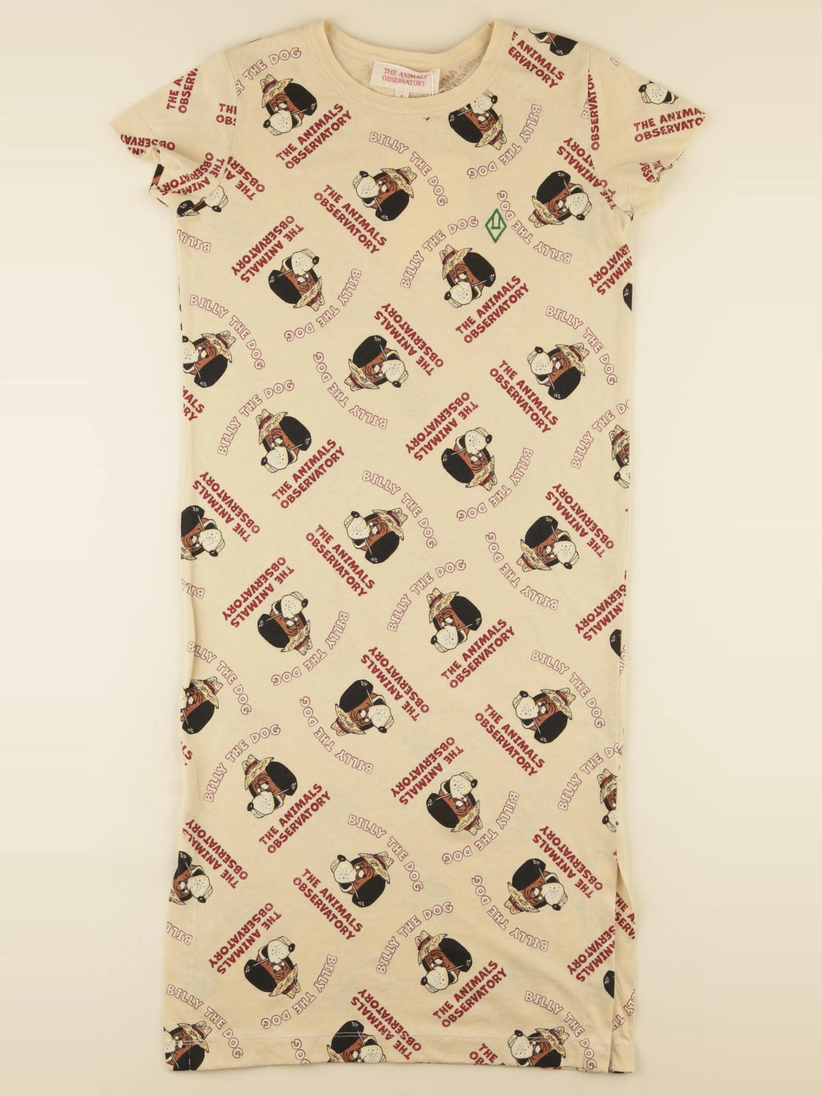 Robe imprimé au dos beige