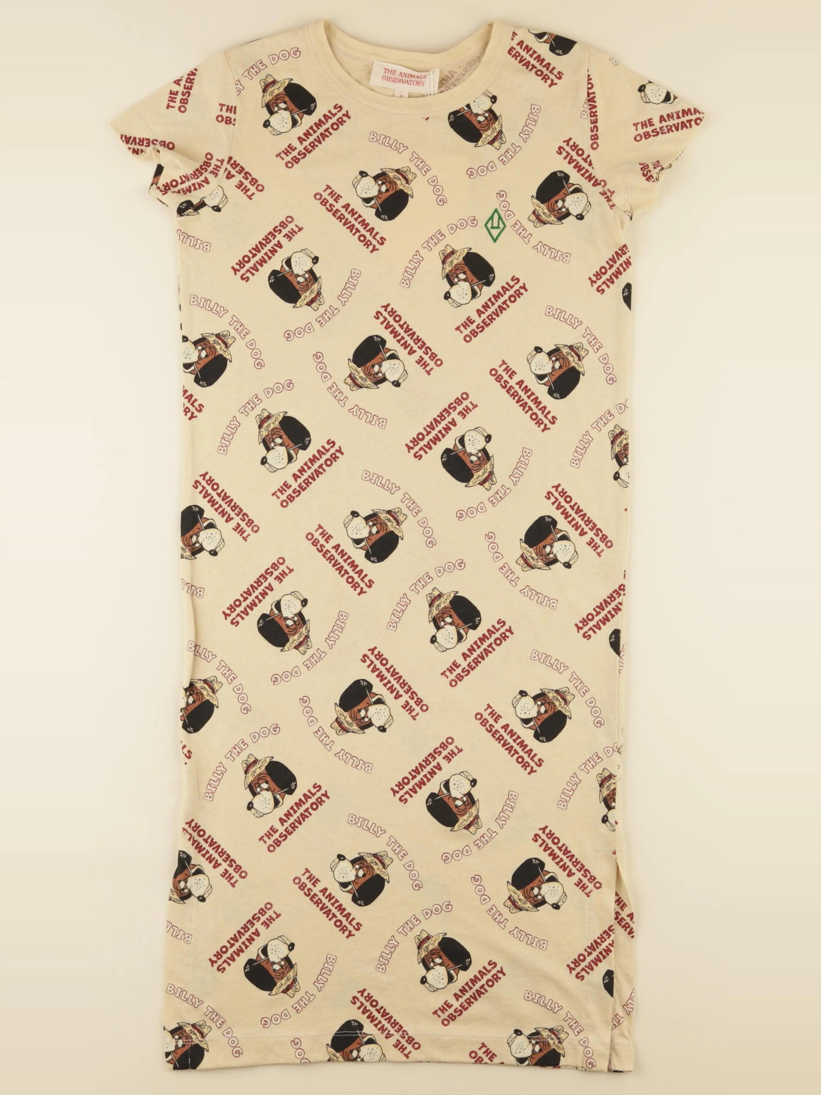 Robe imprimé au dos beige