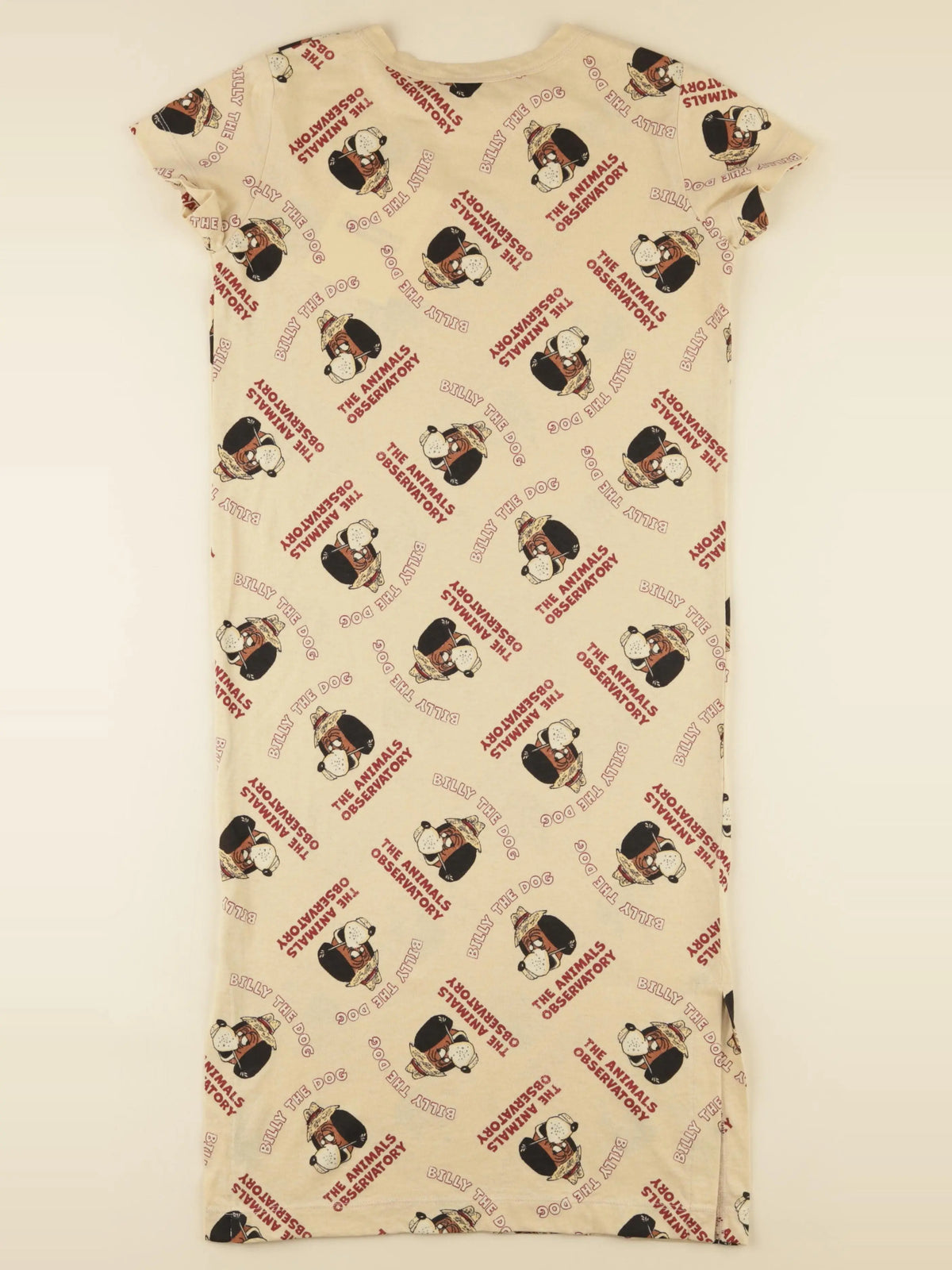 Robe imprimé au dos beige