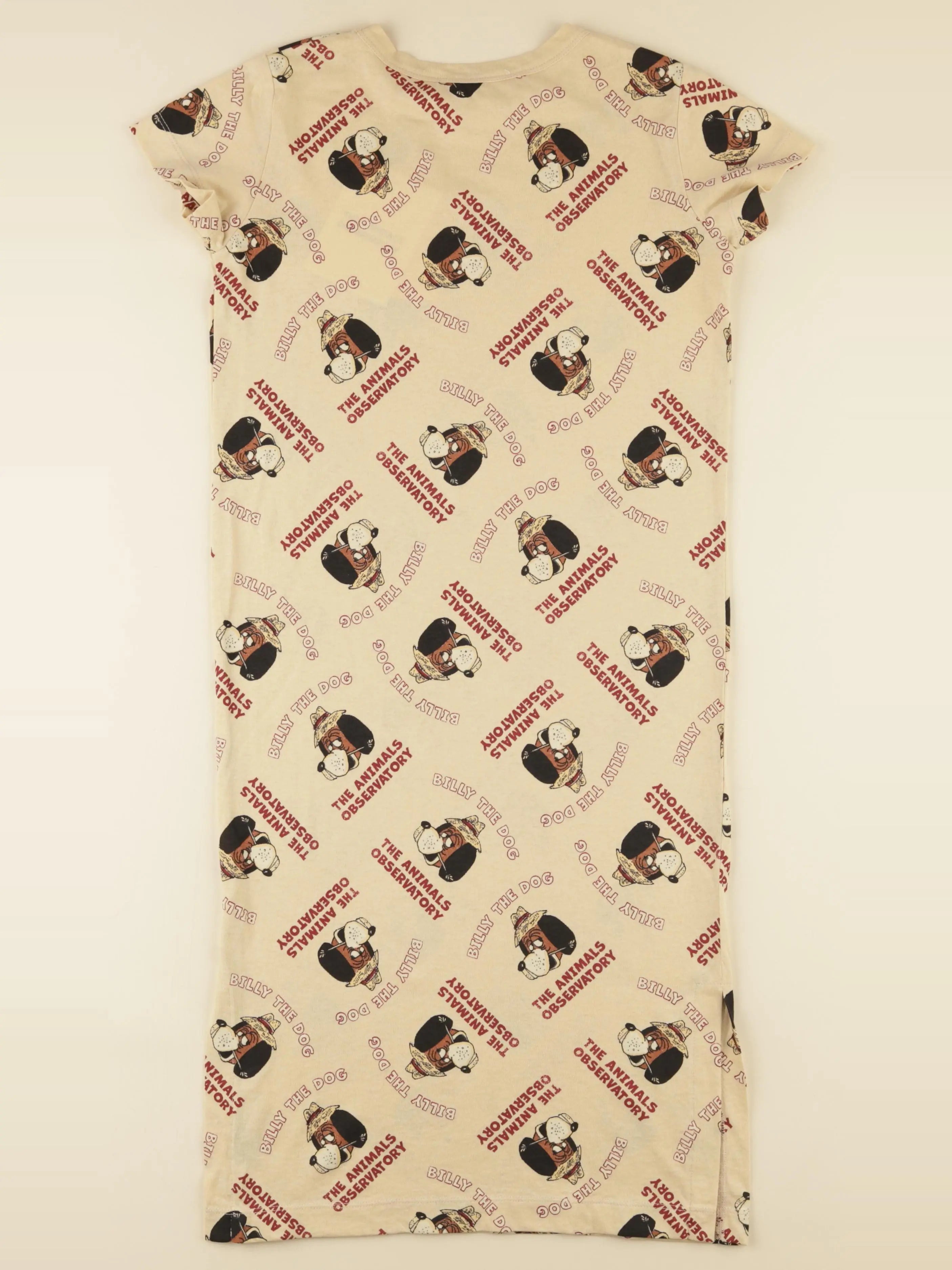 Robe imprimé au dos beige