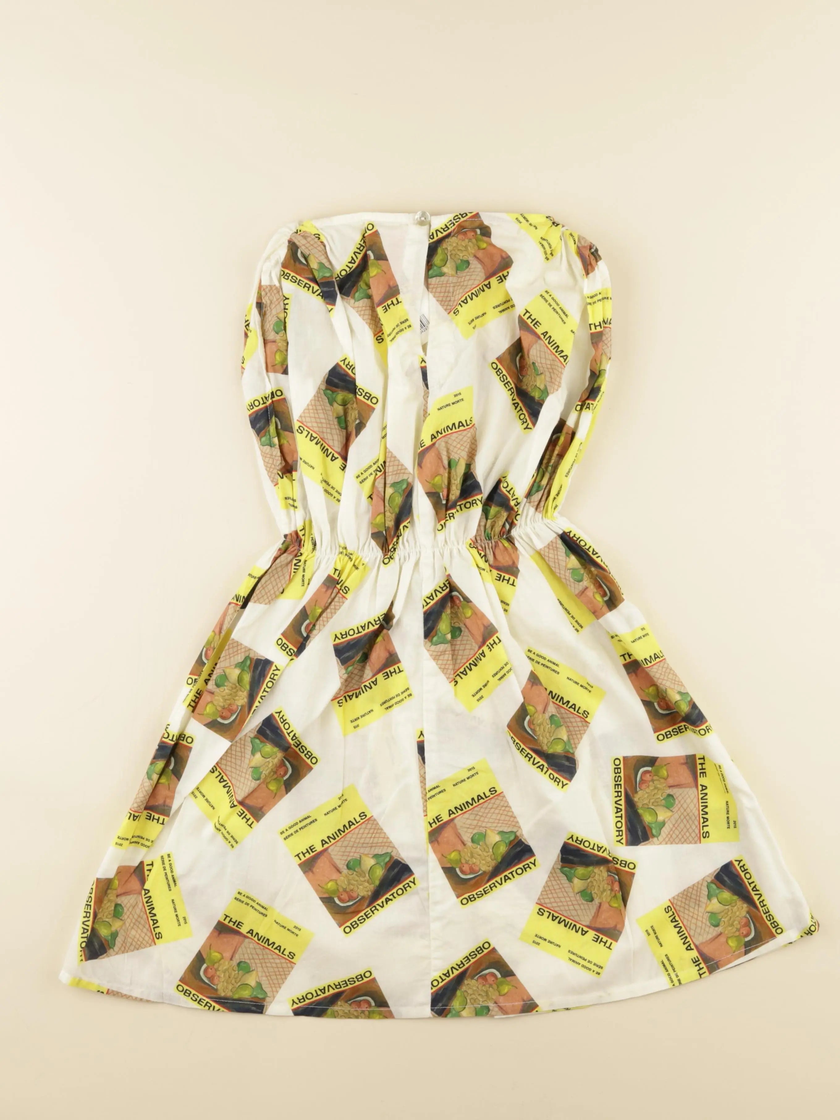 Robe imprimé au dos multicolore