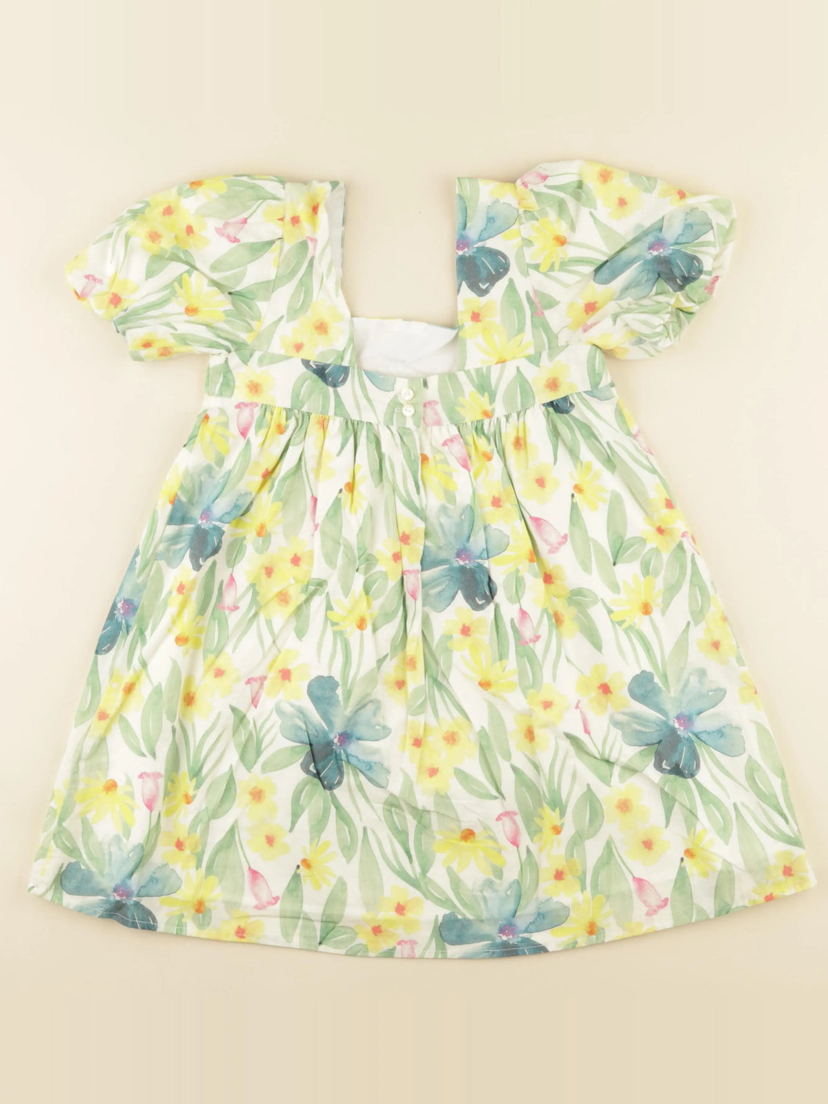 Robe imprimé au dos multicolore