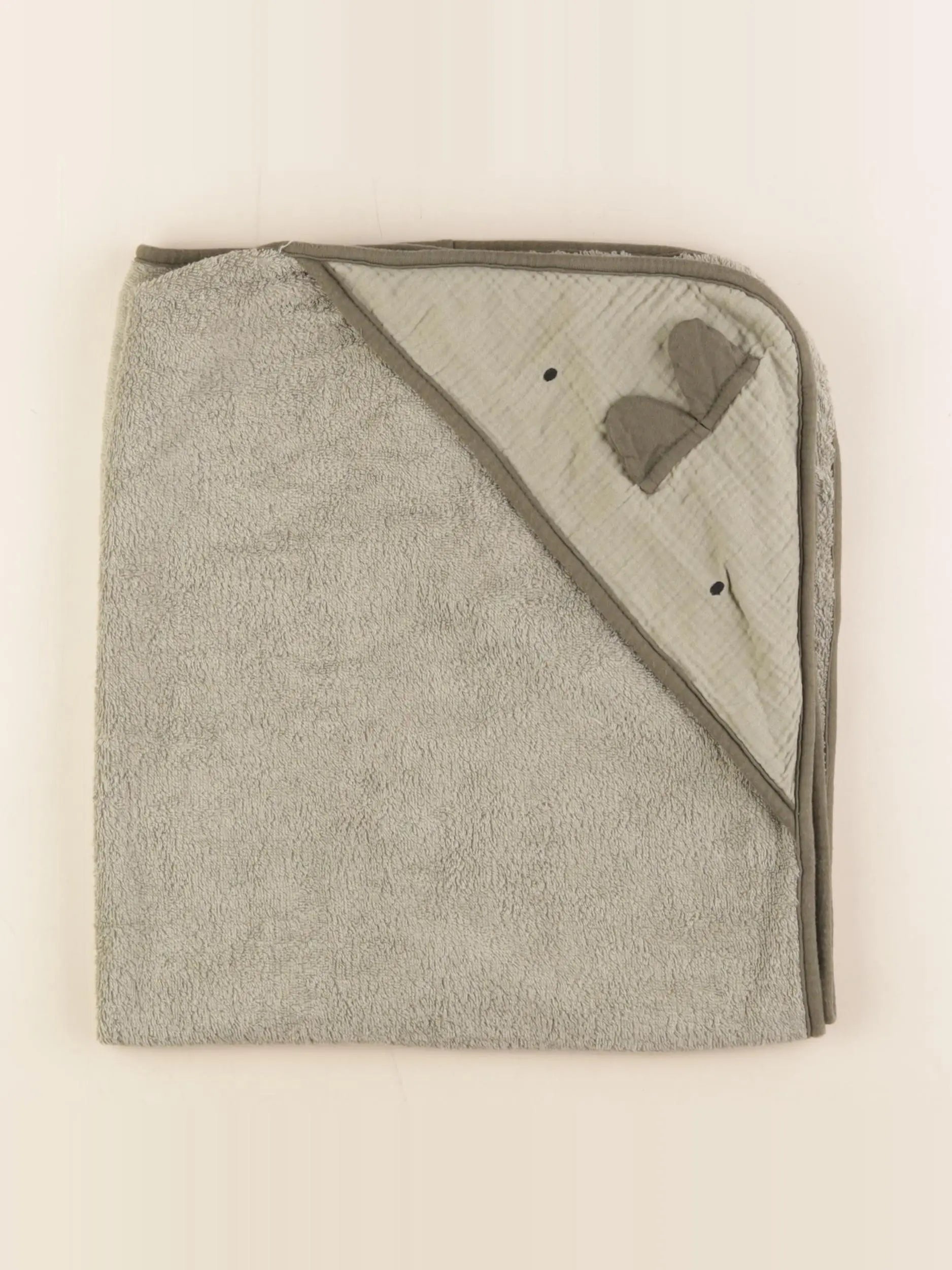 Vertbaudet - cape de bain vert - 1/12 mois