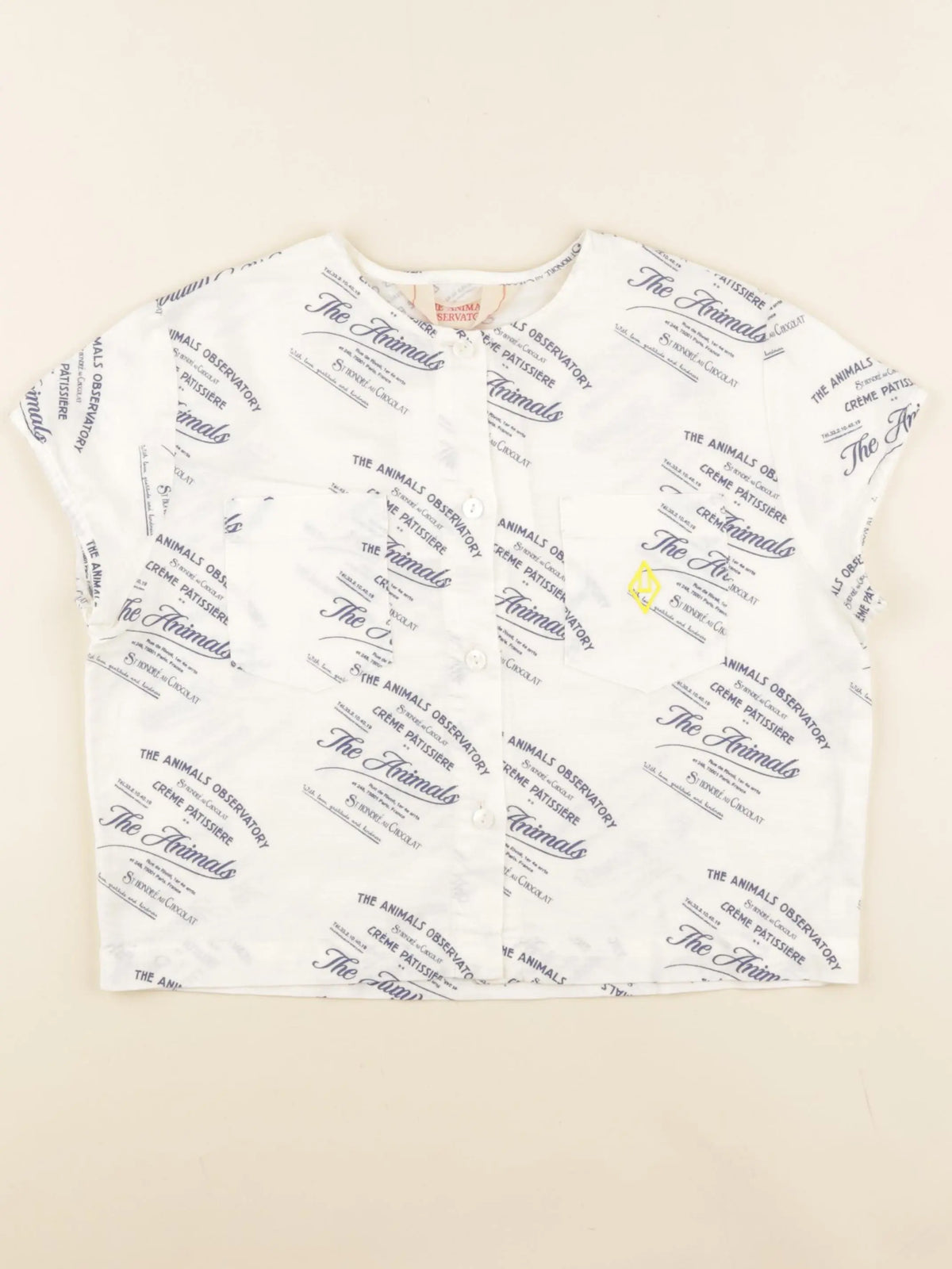 Chemise blanc, bleu