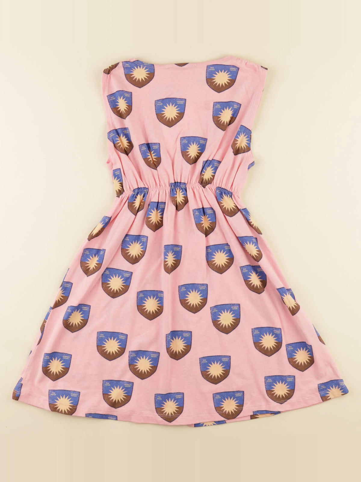 Robe imprimé au dos rose