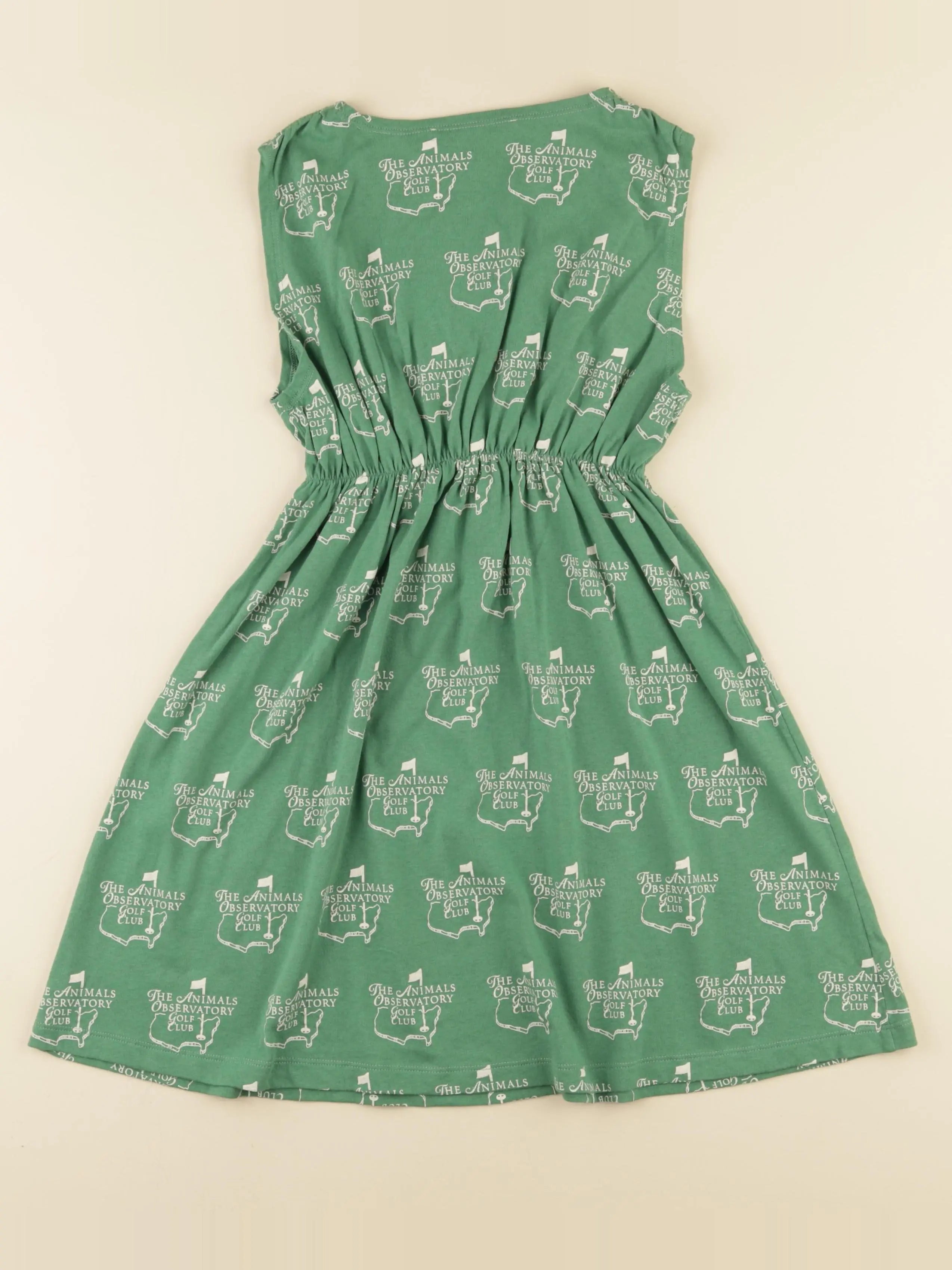 Robe imprimé au dos vert