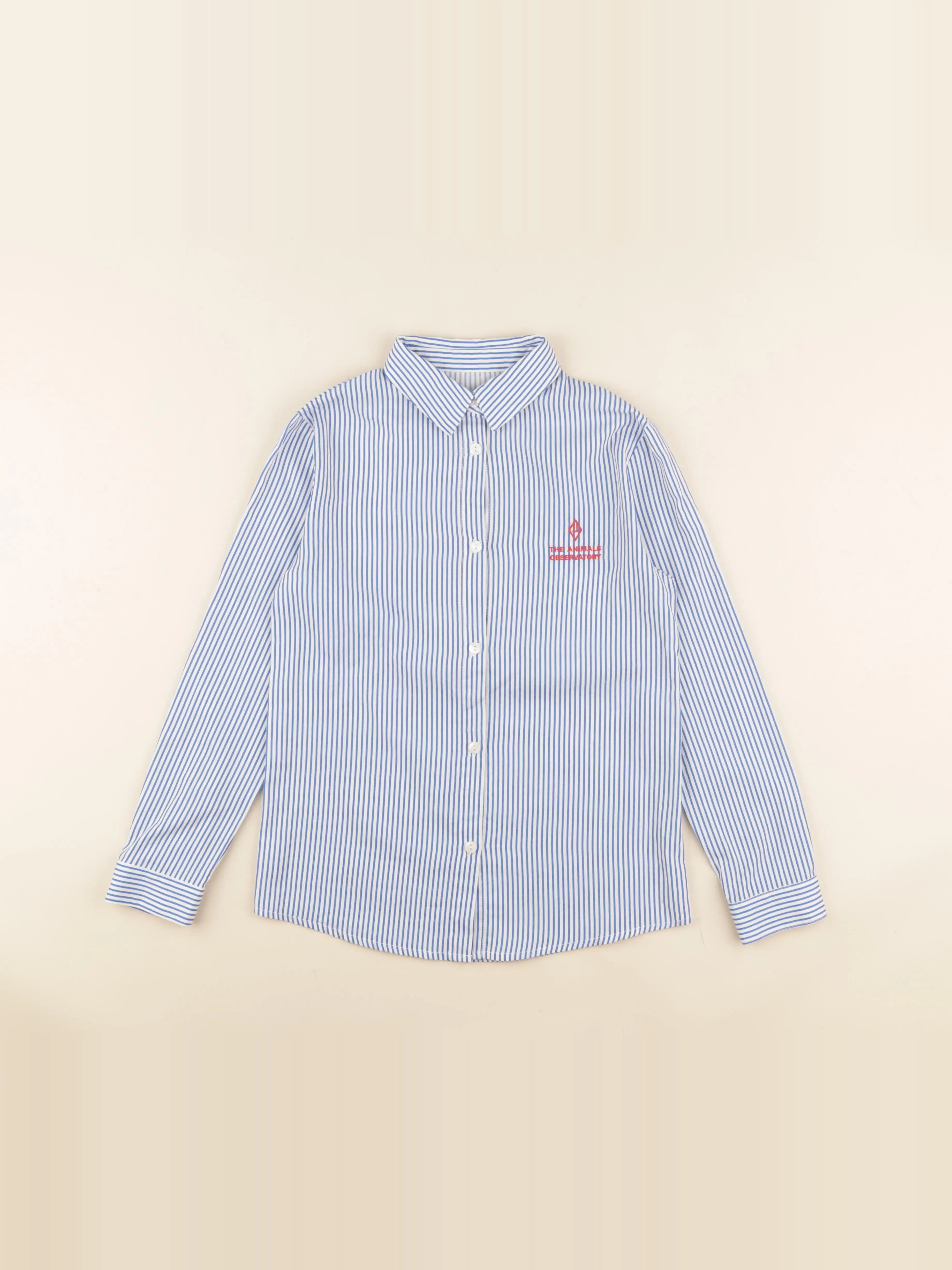 Chemise imprimé au dos bleu