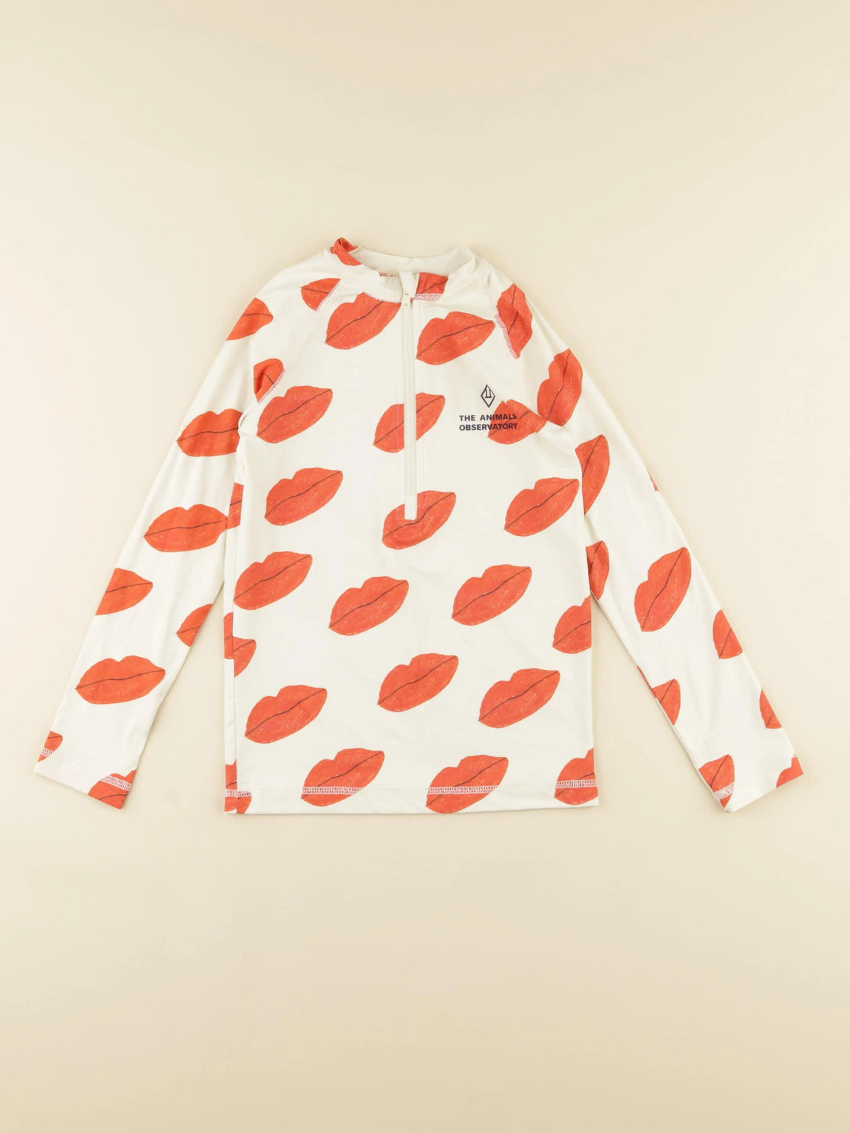 Tee-shirt de bain blanc, rouge