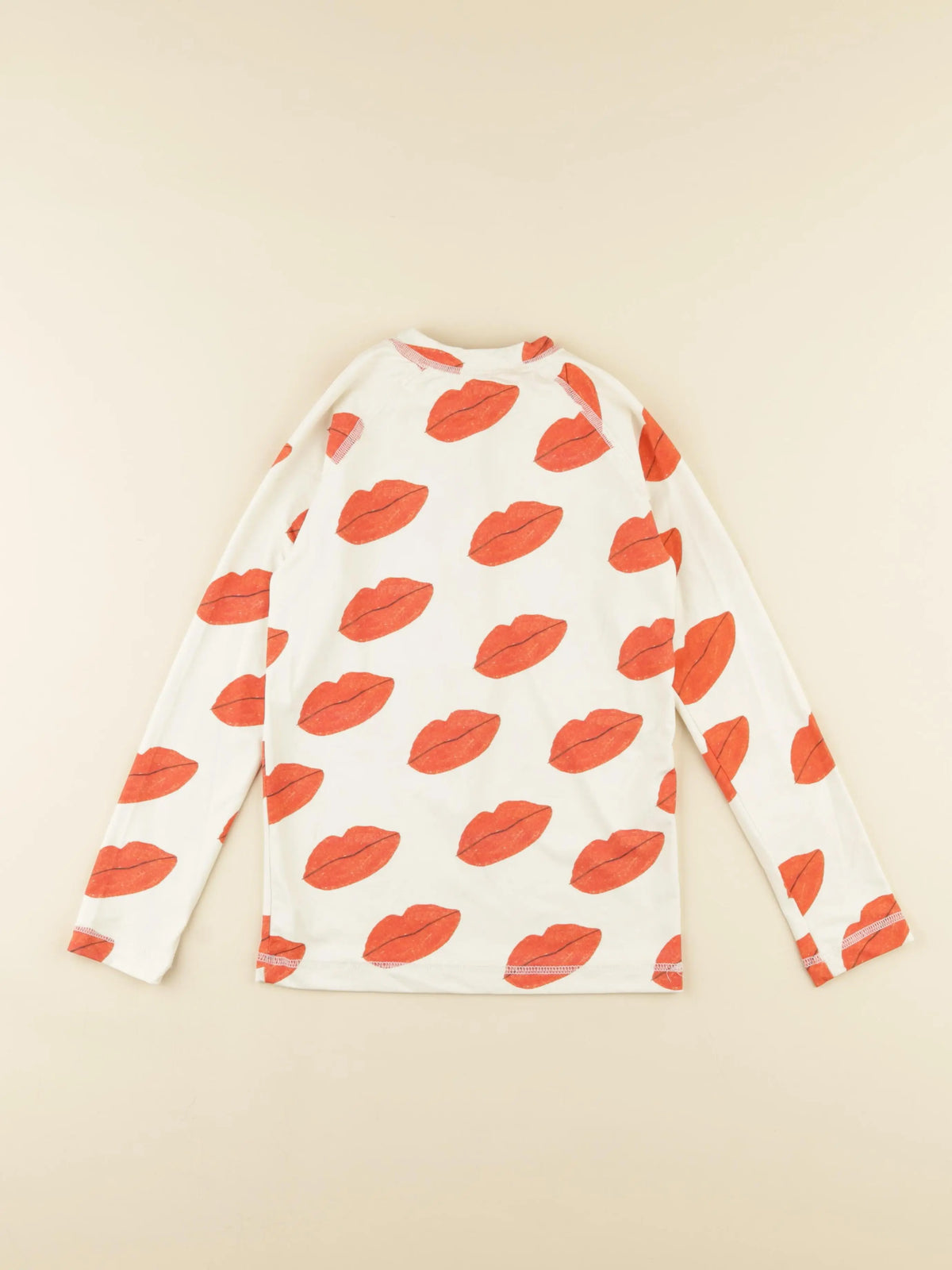 Tee-shirt de bain blanc, rouge