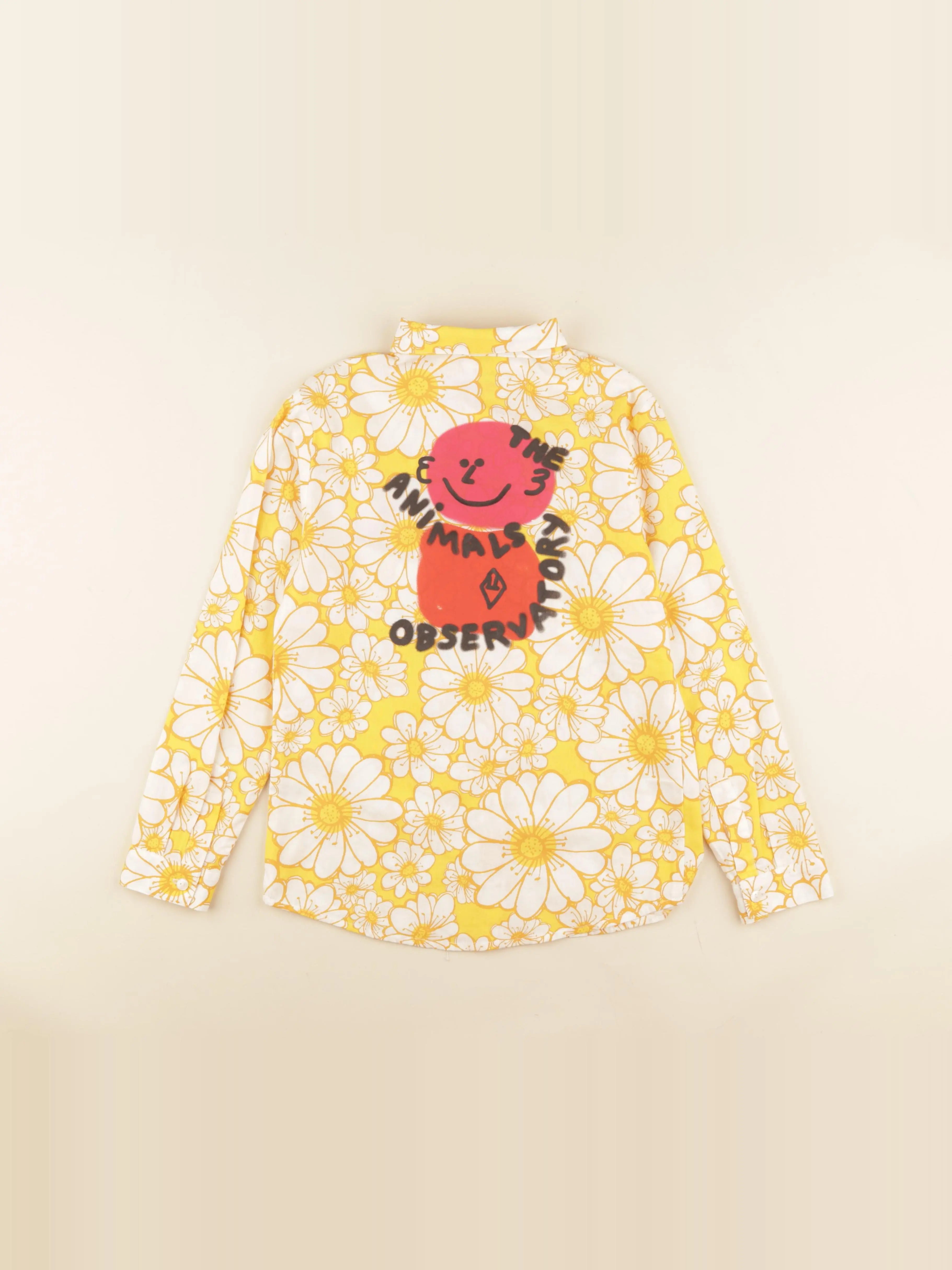 Chemise imprimé au dos jaune