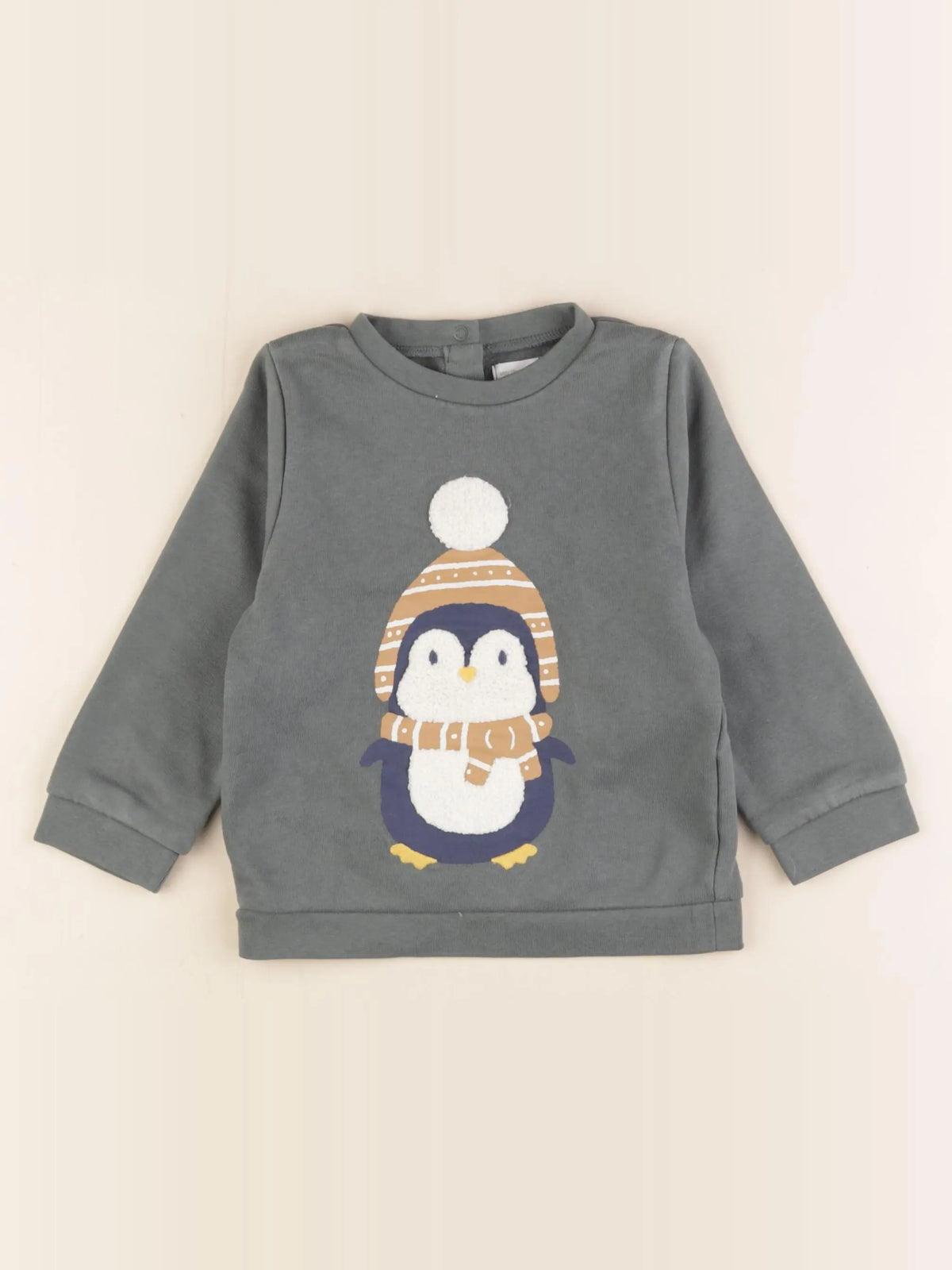Vertbaudet - sweat vert - 24 mois