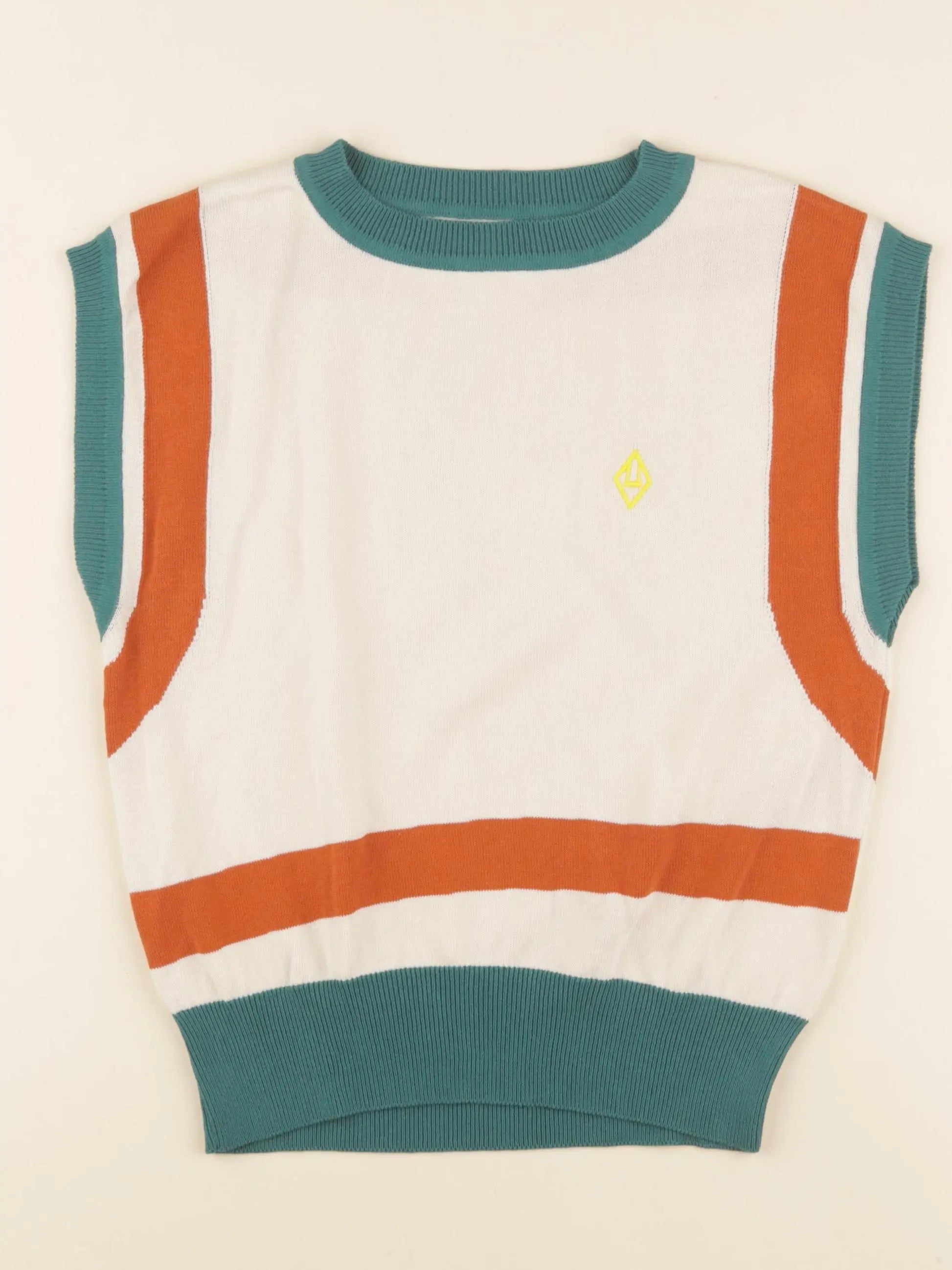 Pull beige, multicolore