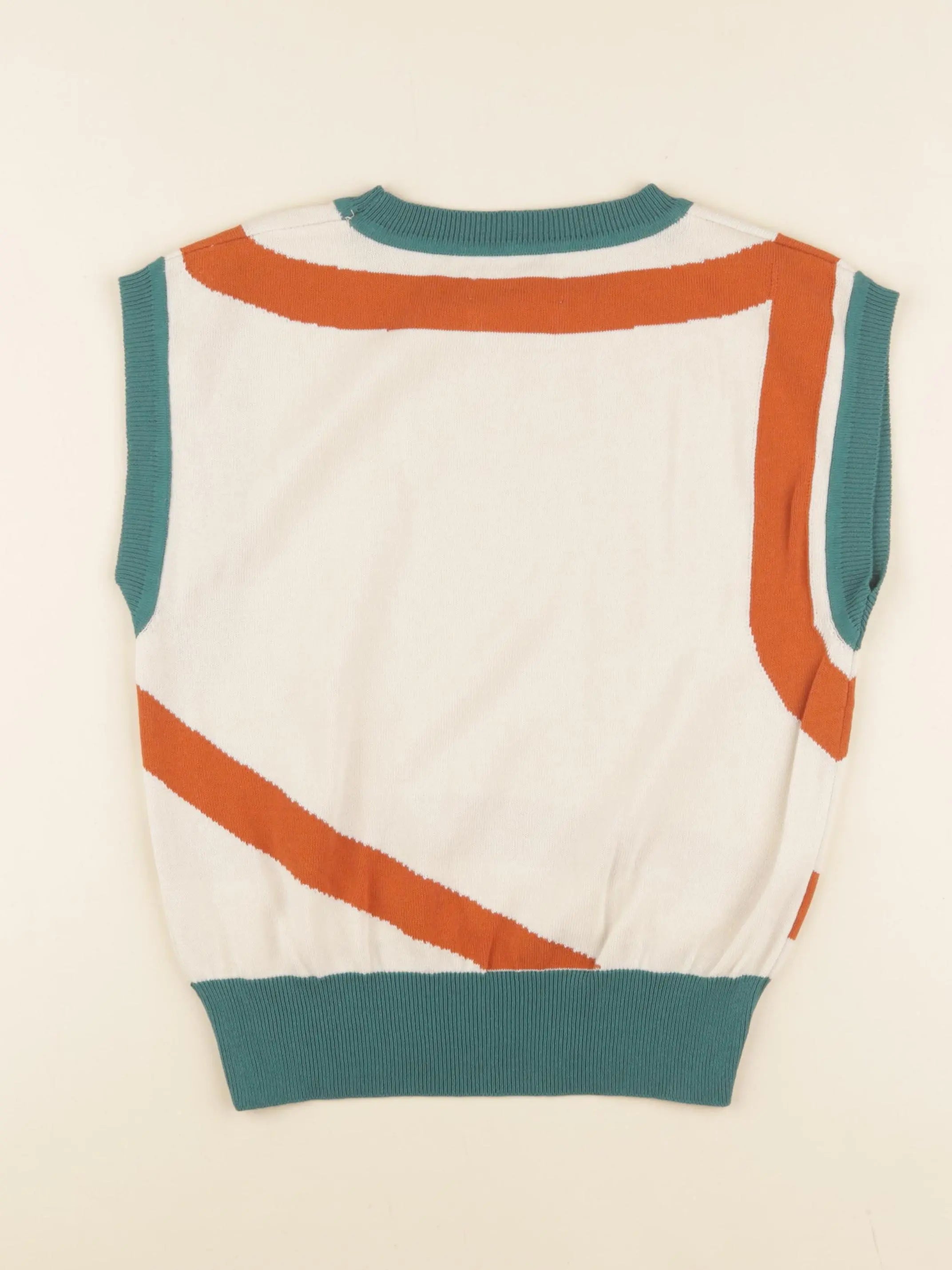 Pull beige, multicolore