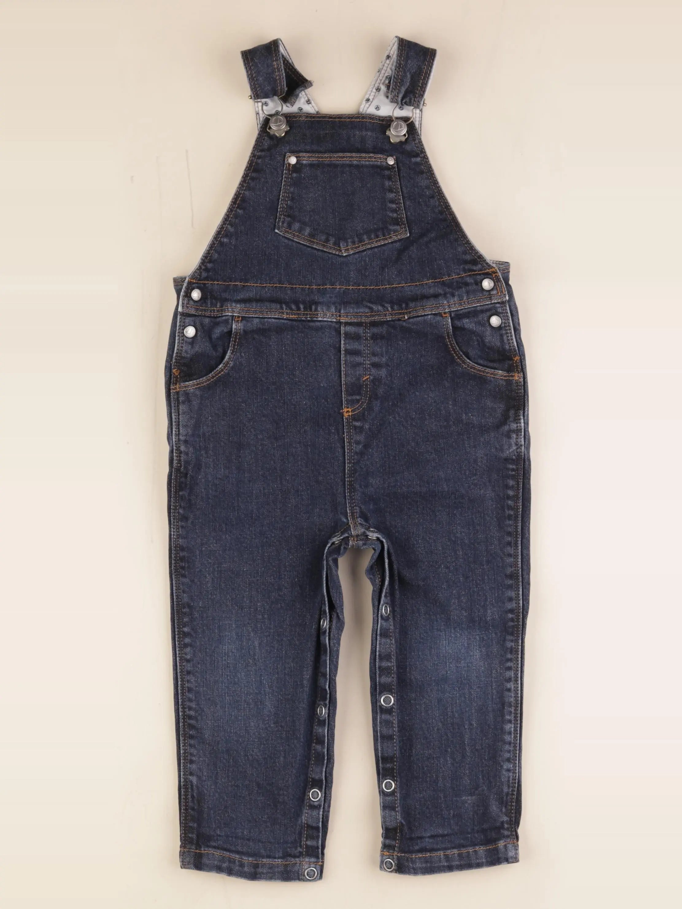Petit Bateau - salopette bleu - 24 mois