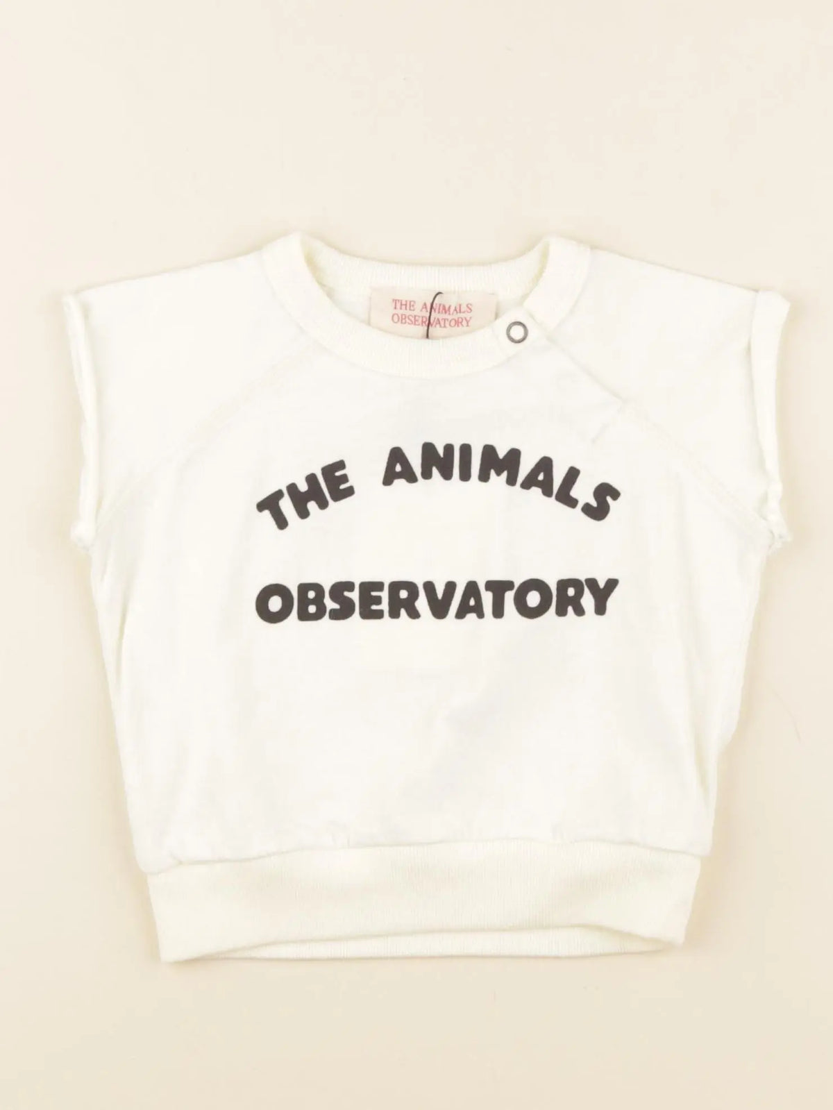 Tee-shirt imprimé au dos beige
