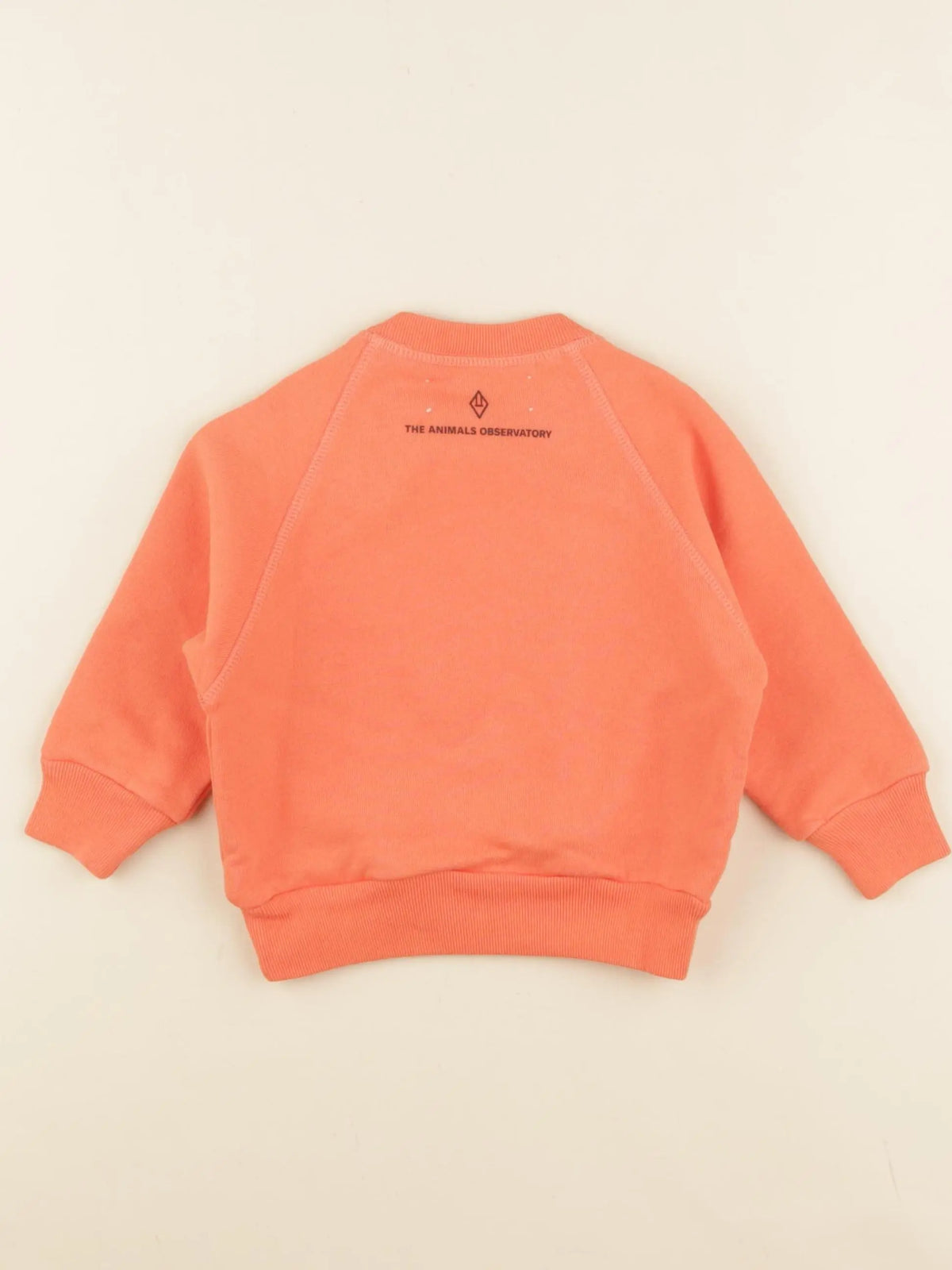 Sweat imprimé au dos orange