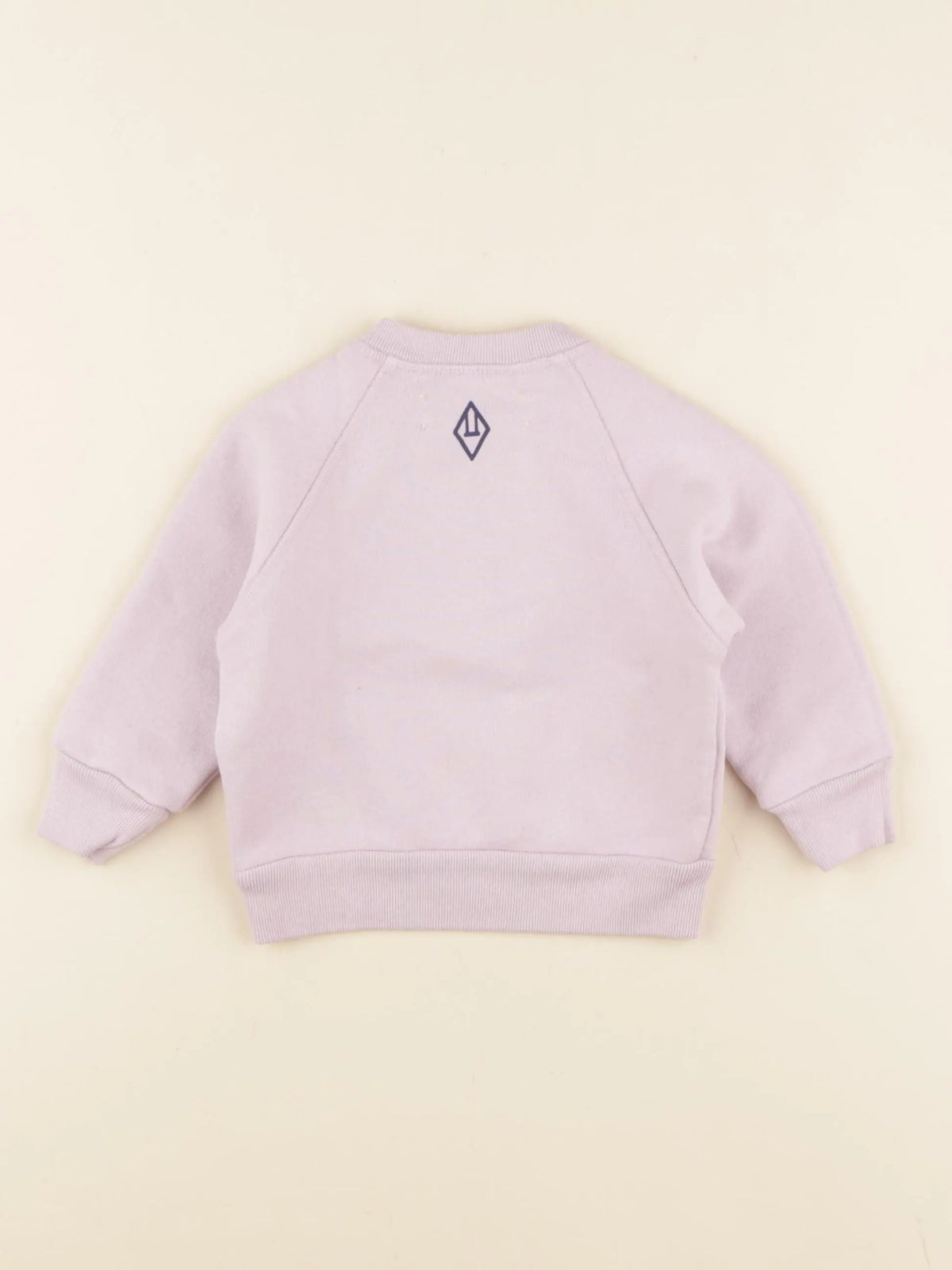 Sweat imprimé au dos violet