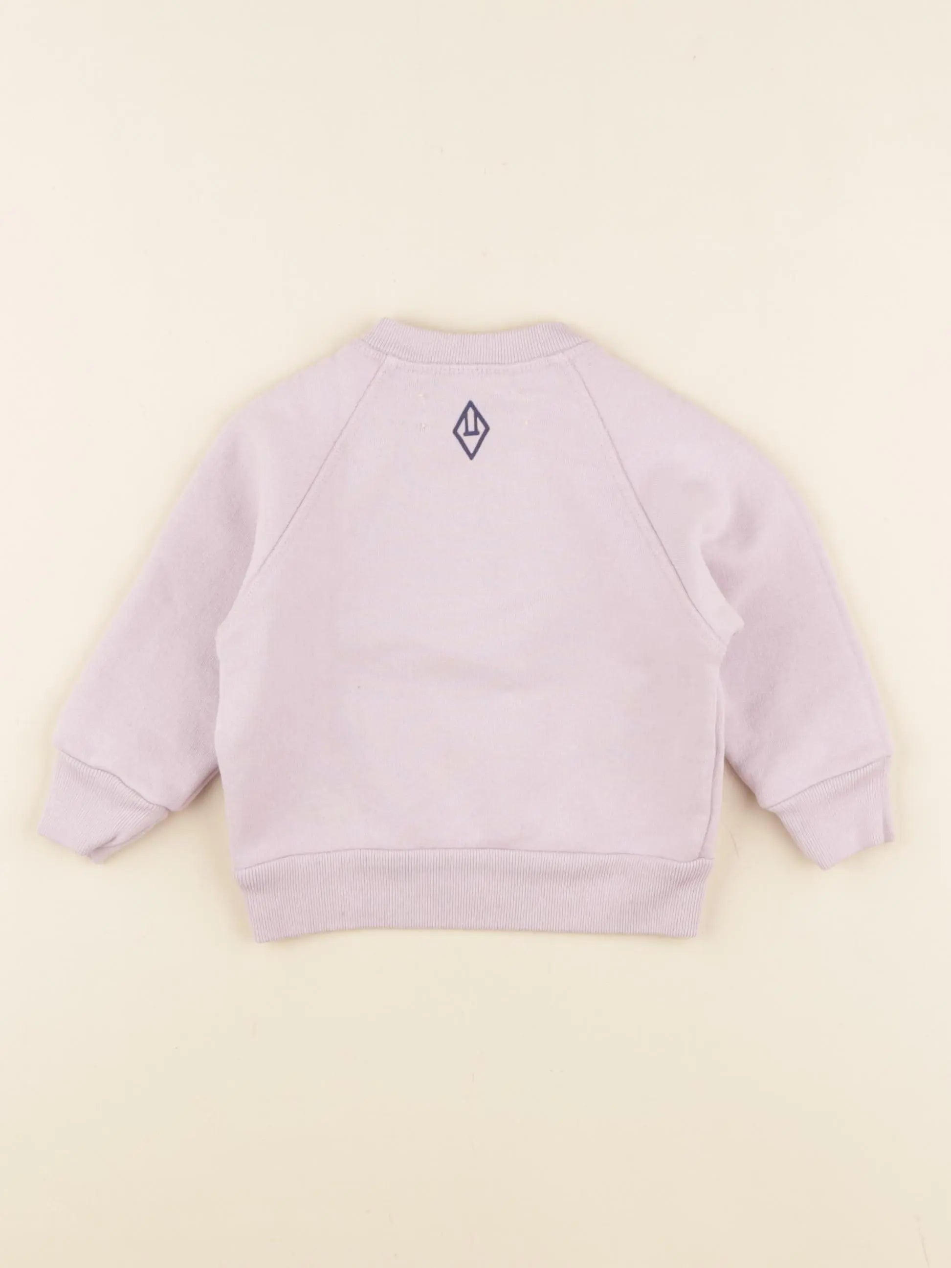 Sweat imprimé au dos violet