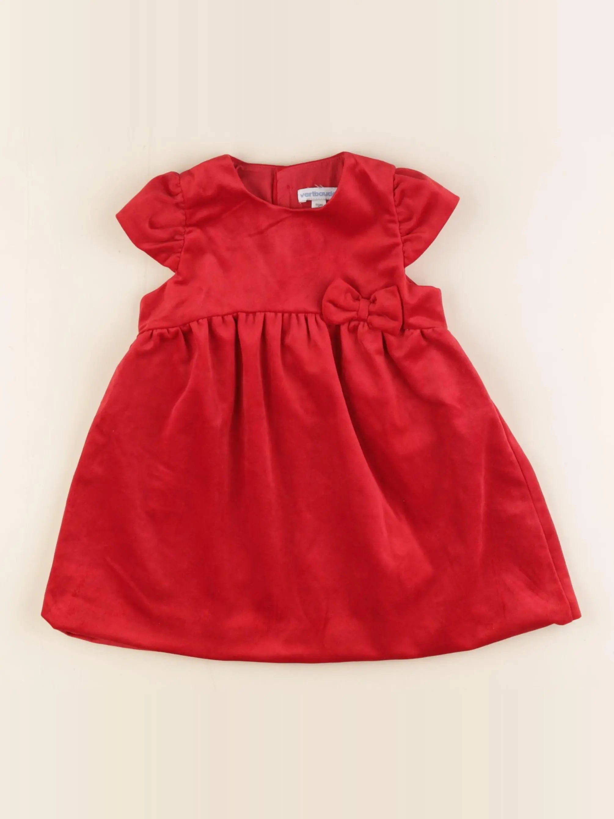 Vertbaudet - robe rouge - 18 mois