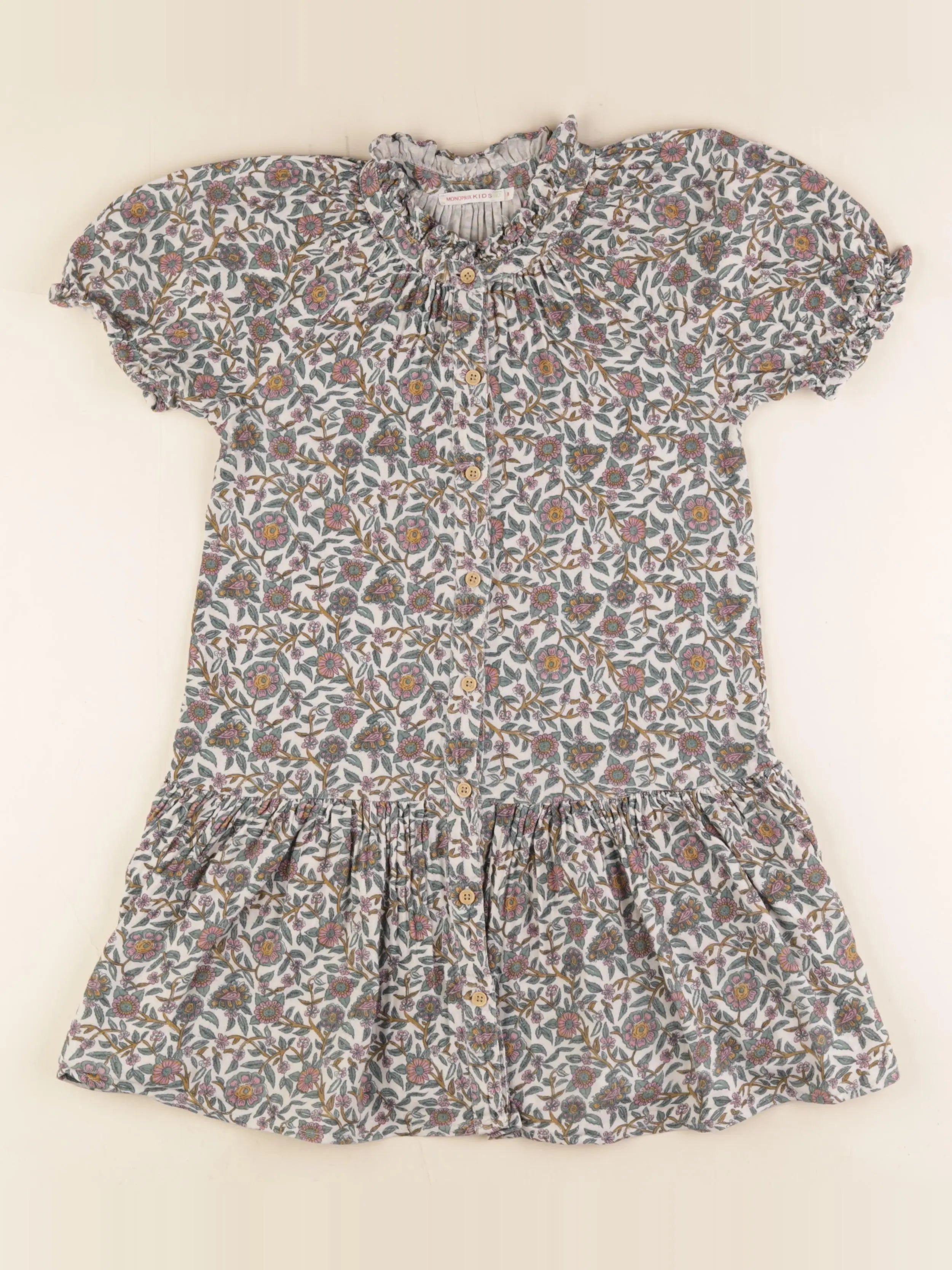 Monoprix - robe multicolore - 8 ans