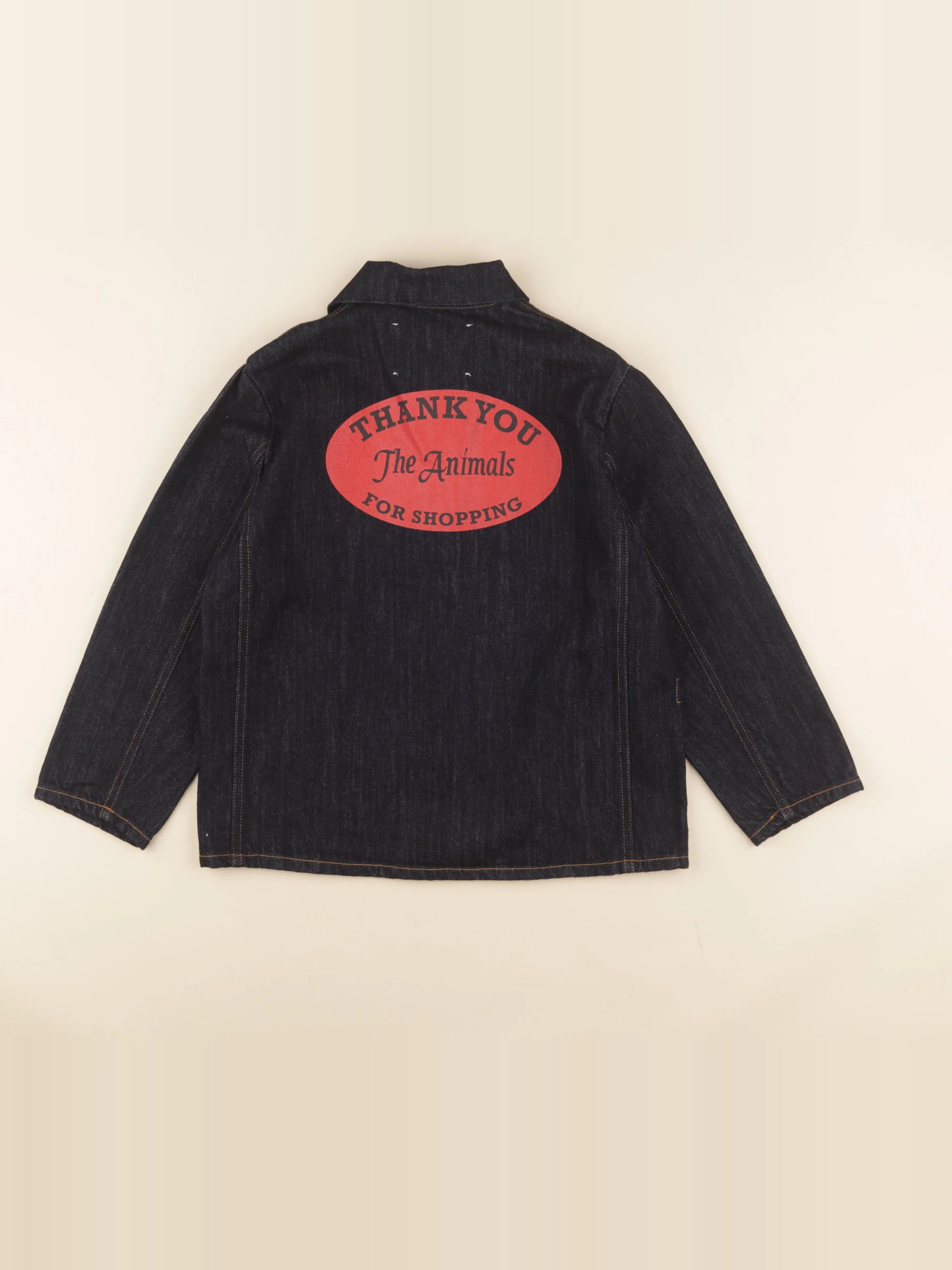 Veste imprimé au dos bleu