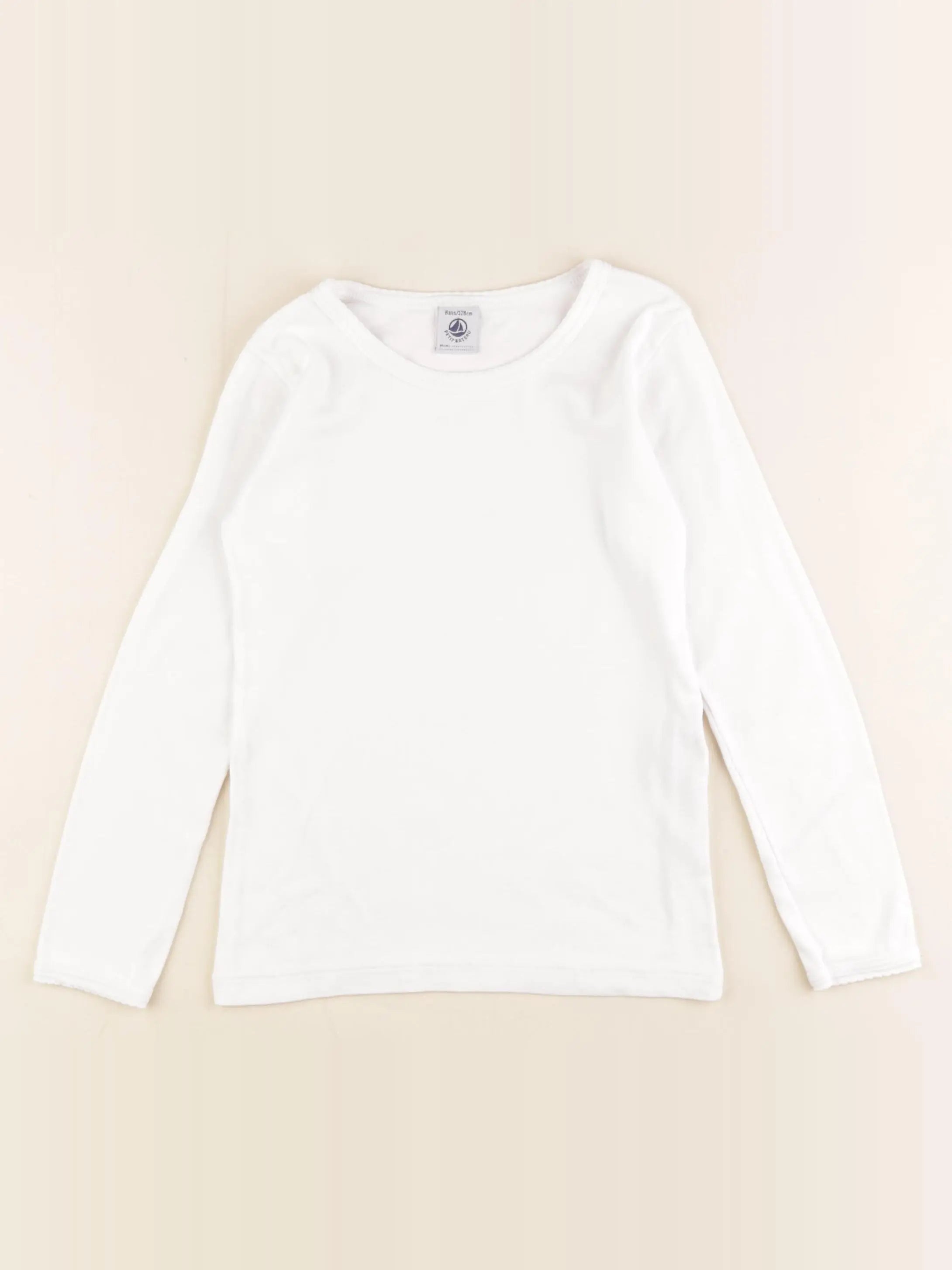 Petit Bateau - maillot de corps blanc - 8 ans