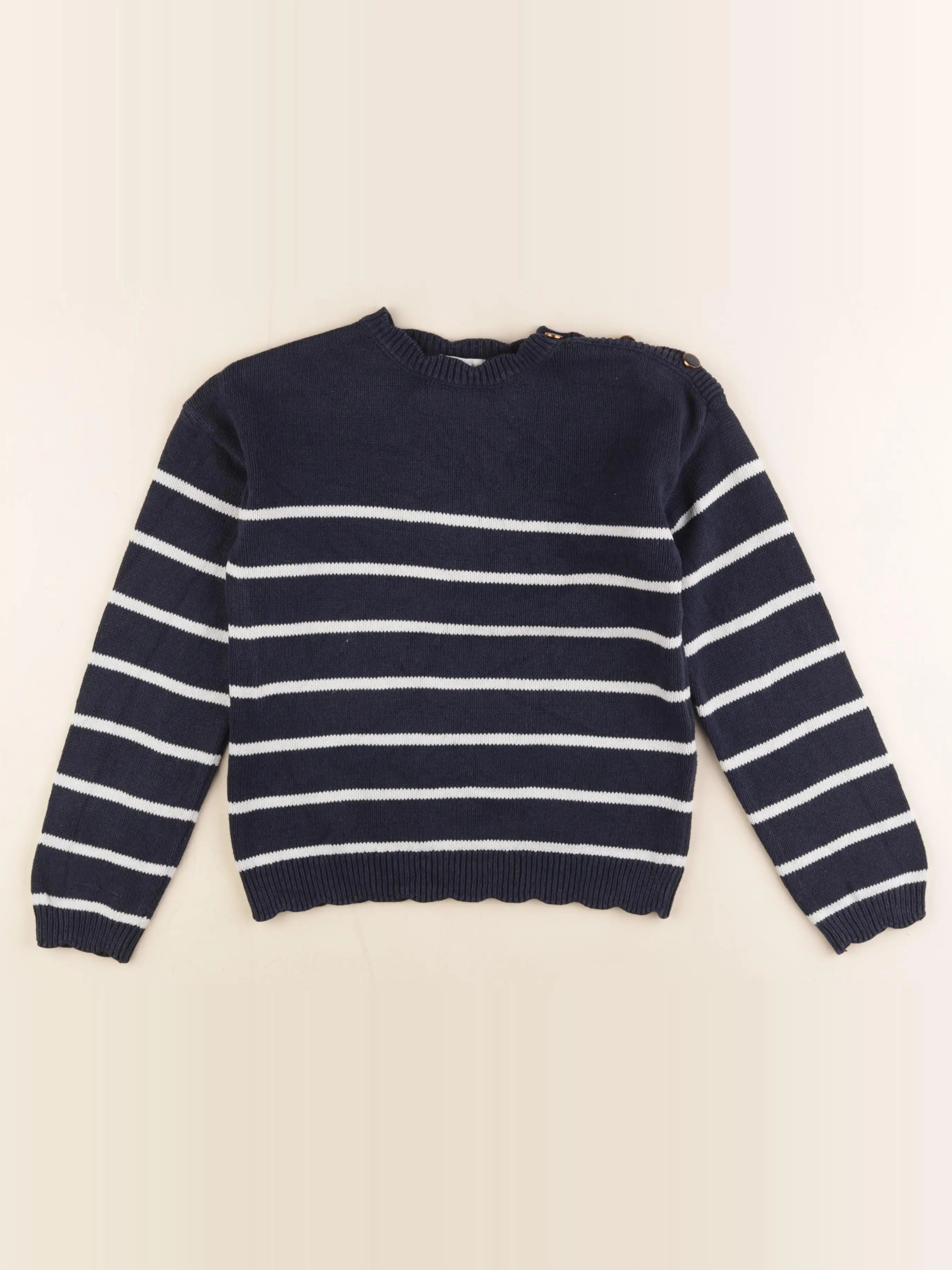 Vertbaudet - pull bleu - 8 ans