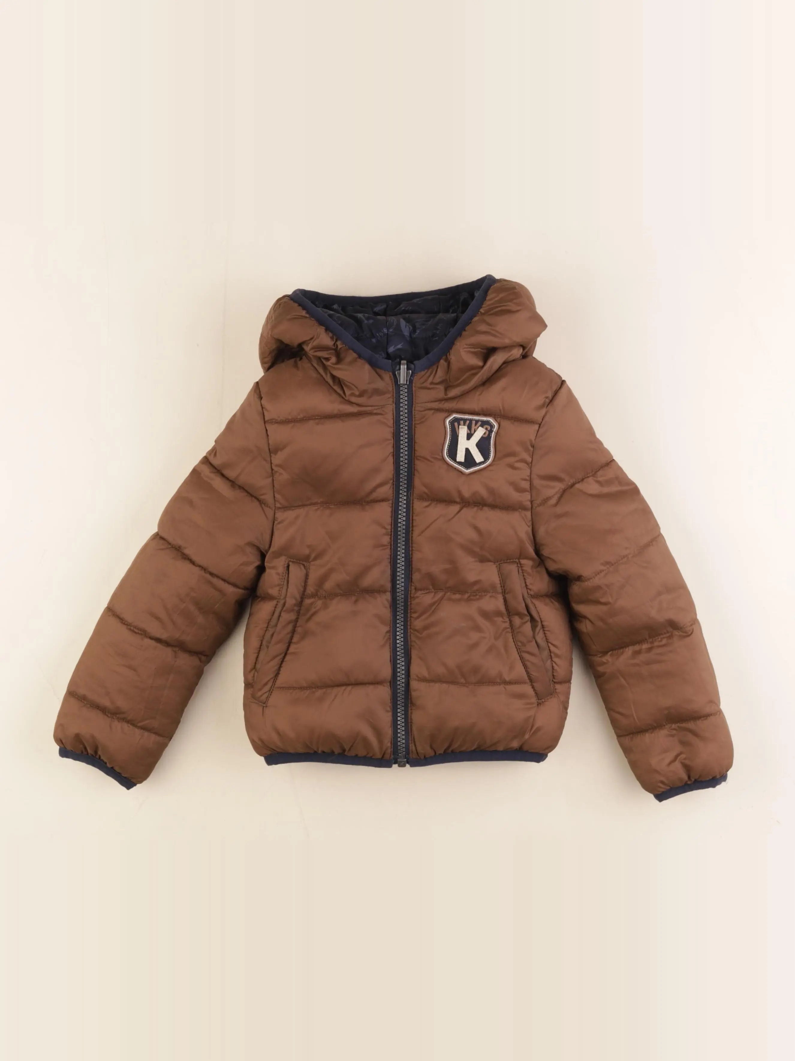 IKKS - doudoune bleu, marron - 3 ans