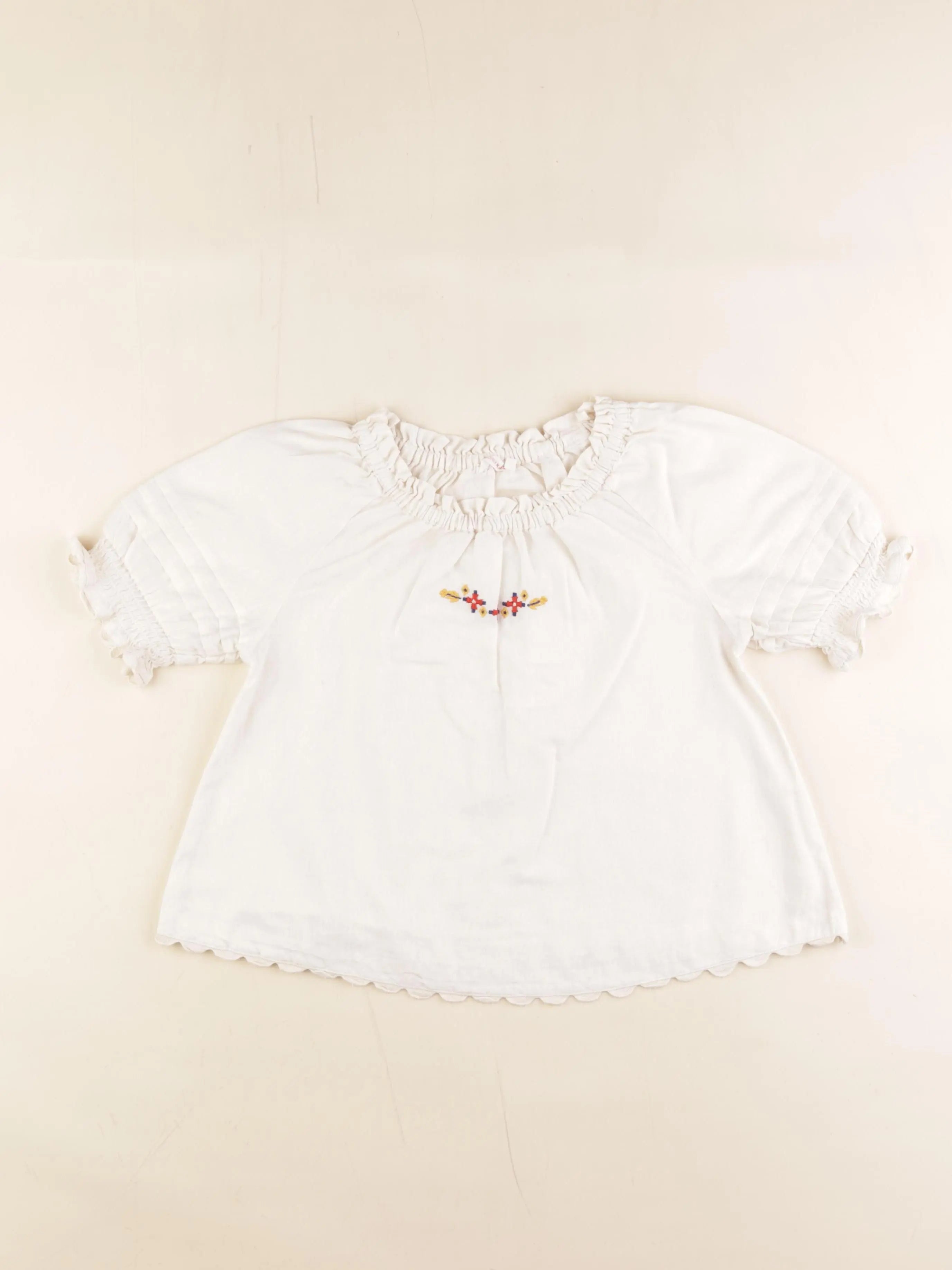 Monoprix - blouse beige - 8 ans