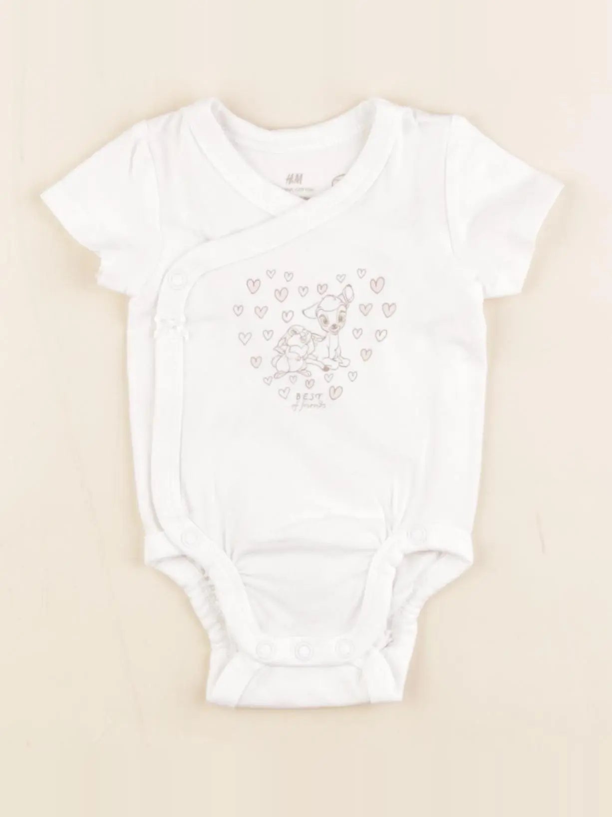 H&M - body blanc - 0/1 mois