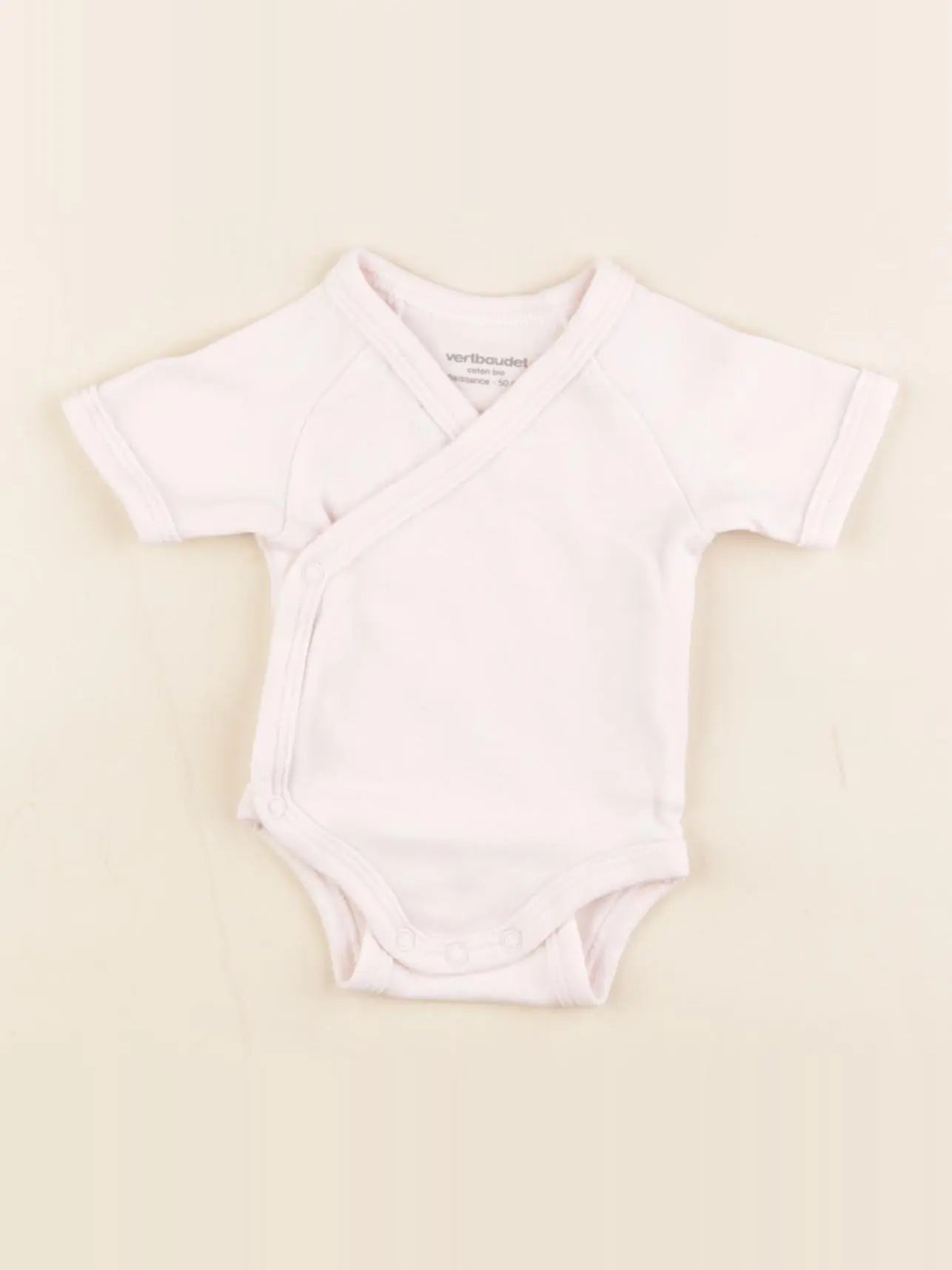 Vertbaudet - body rose - 0 mois