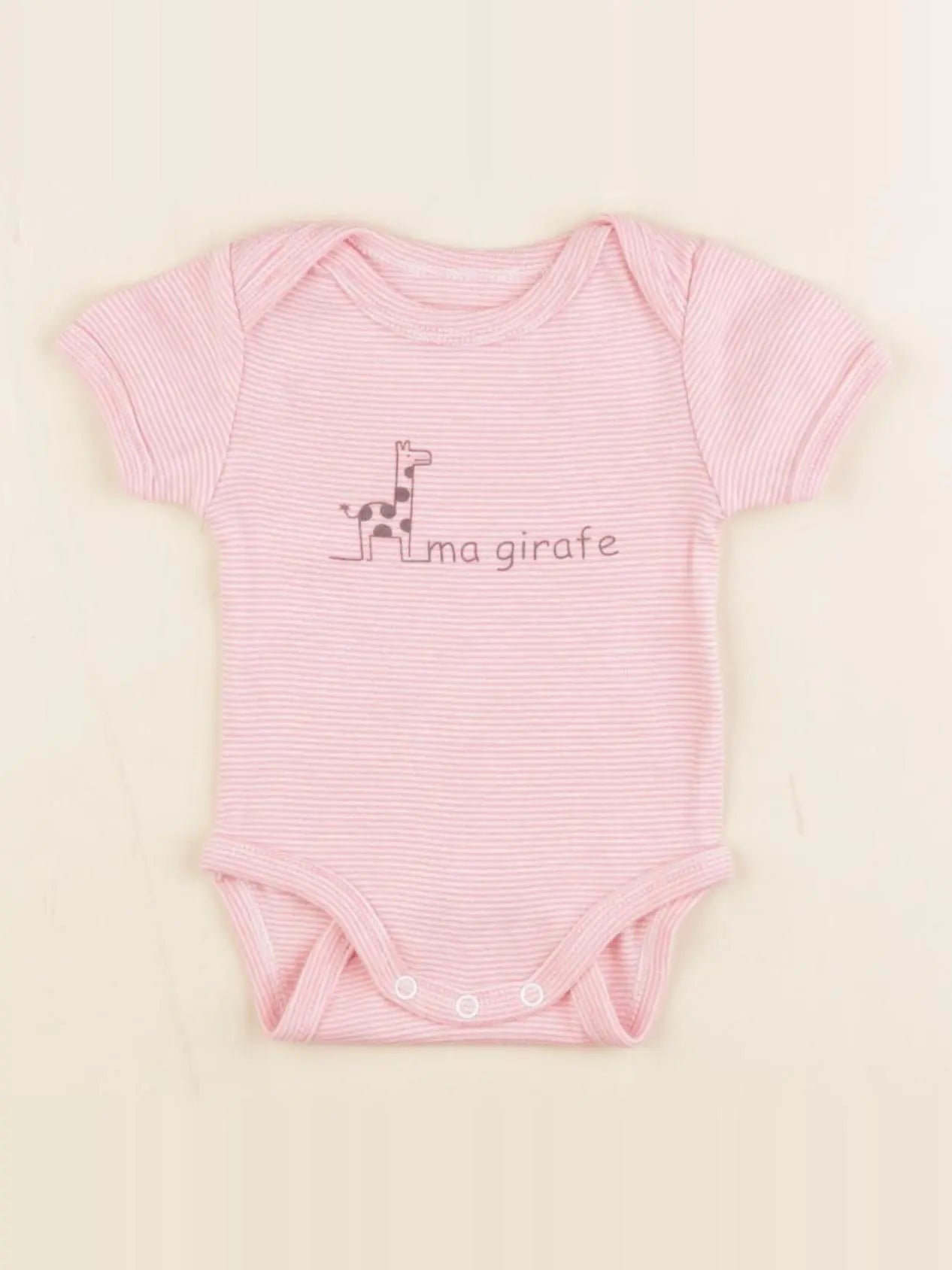 Vertbaudet - body rose - 1 mois