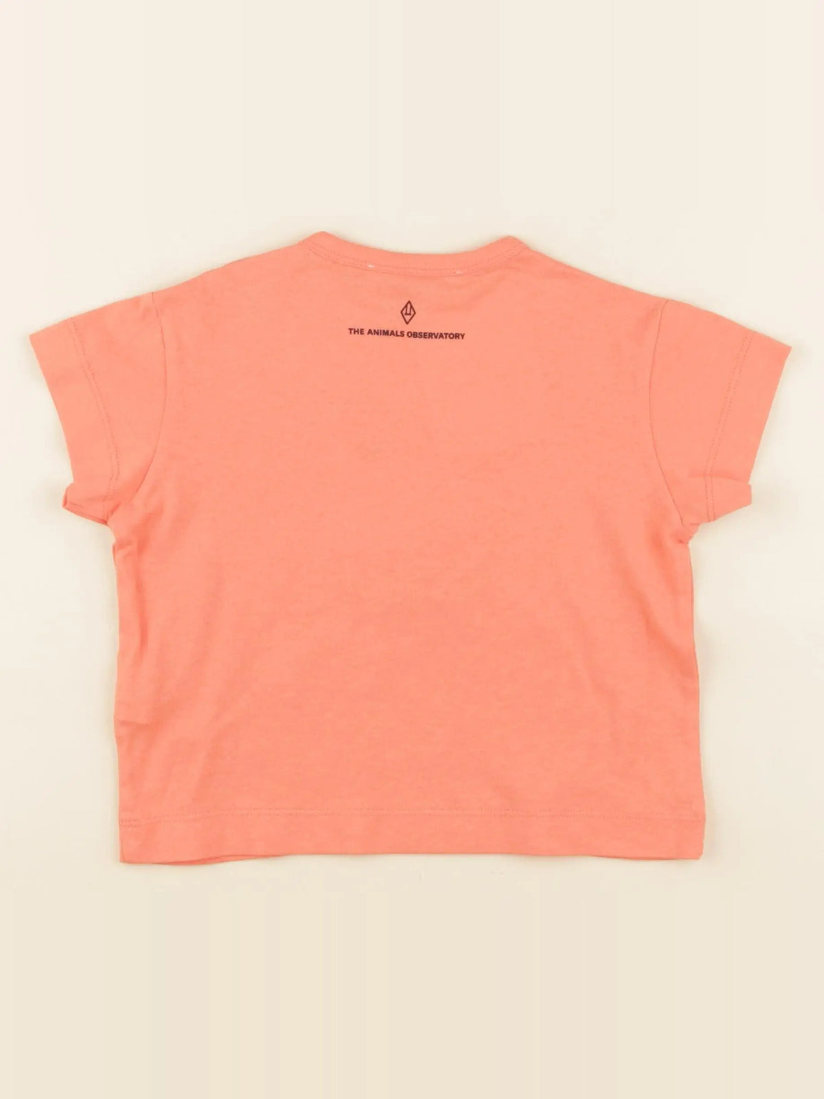 Tee-shirt imprimé au dos orange