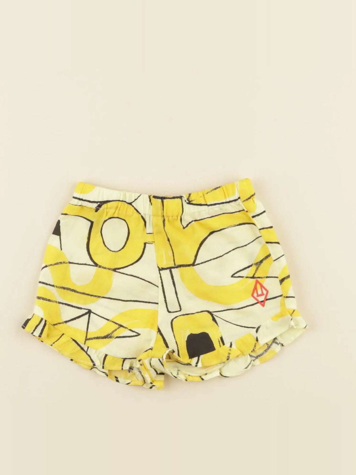 Short jaune