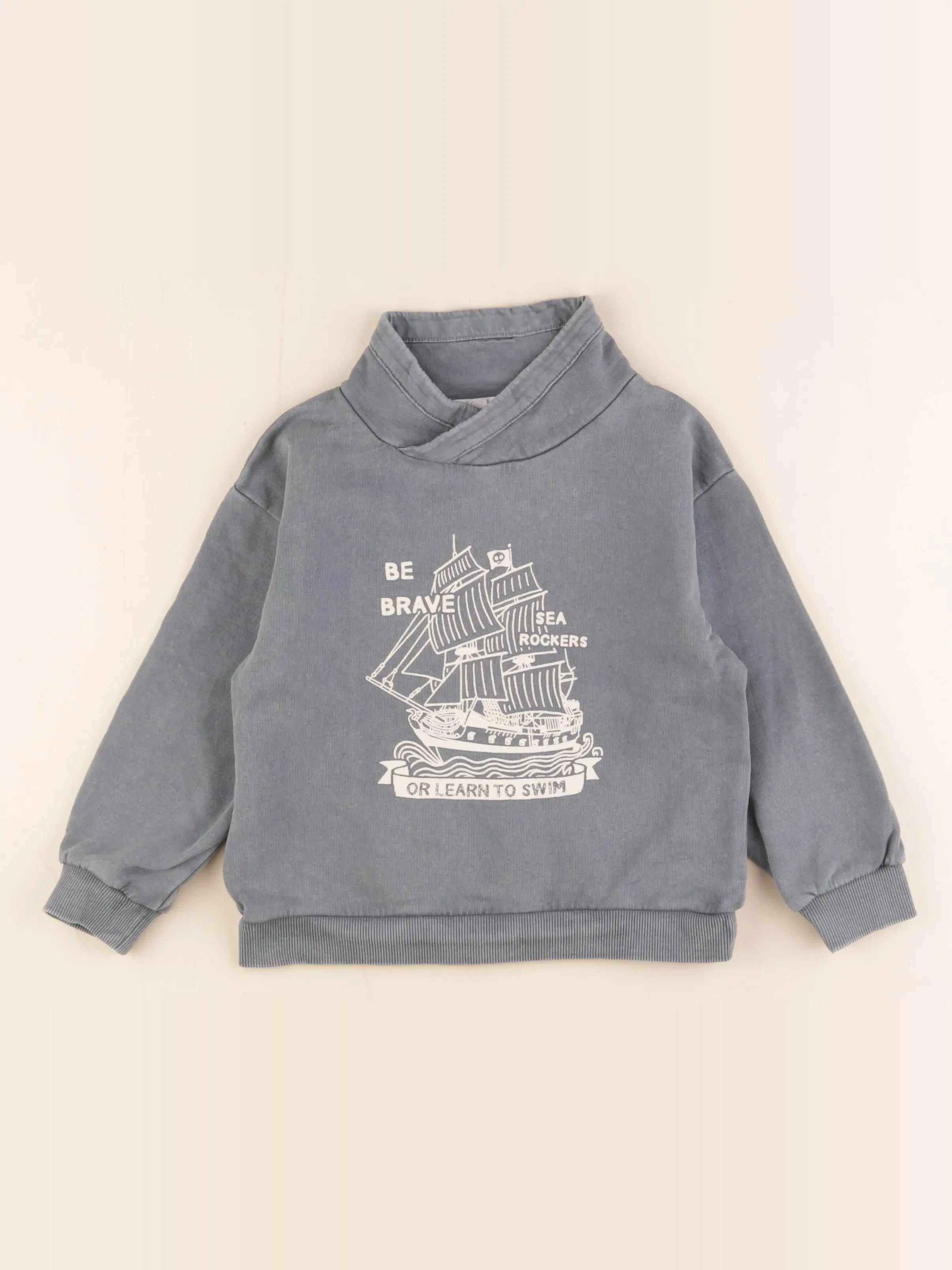 Vertbaudet - sweat gris - 4 ans