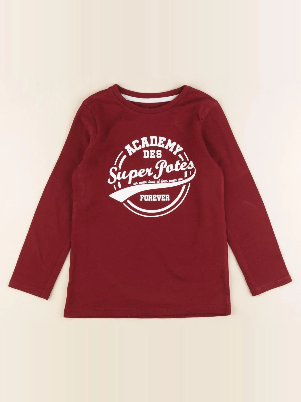 Vertbaudet - tee-shirt rouge - 6 ans