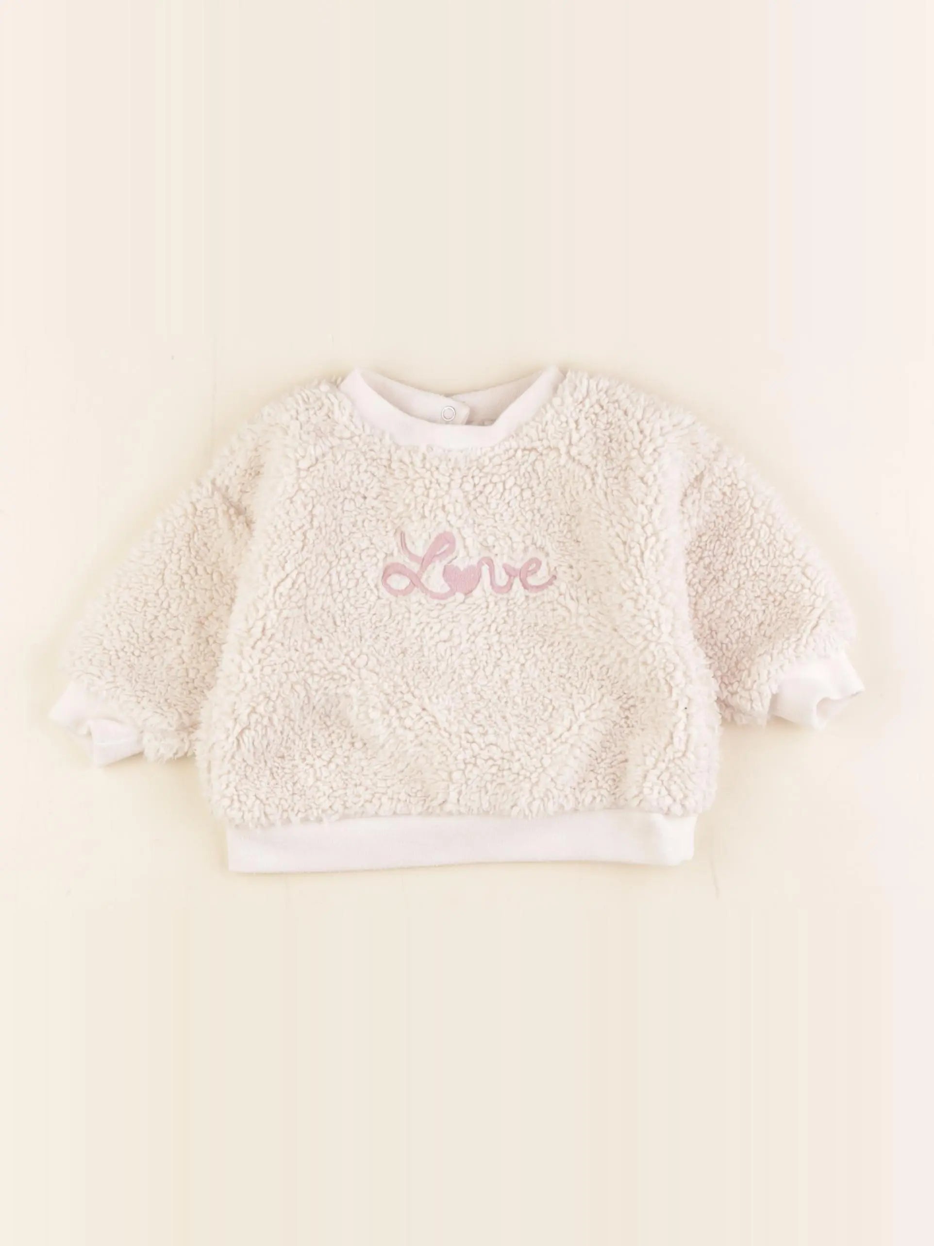 Vertbaudet - pull beige - 6 mois